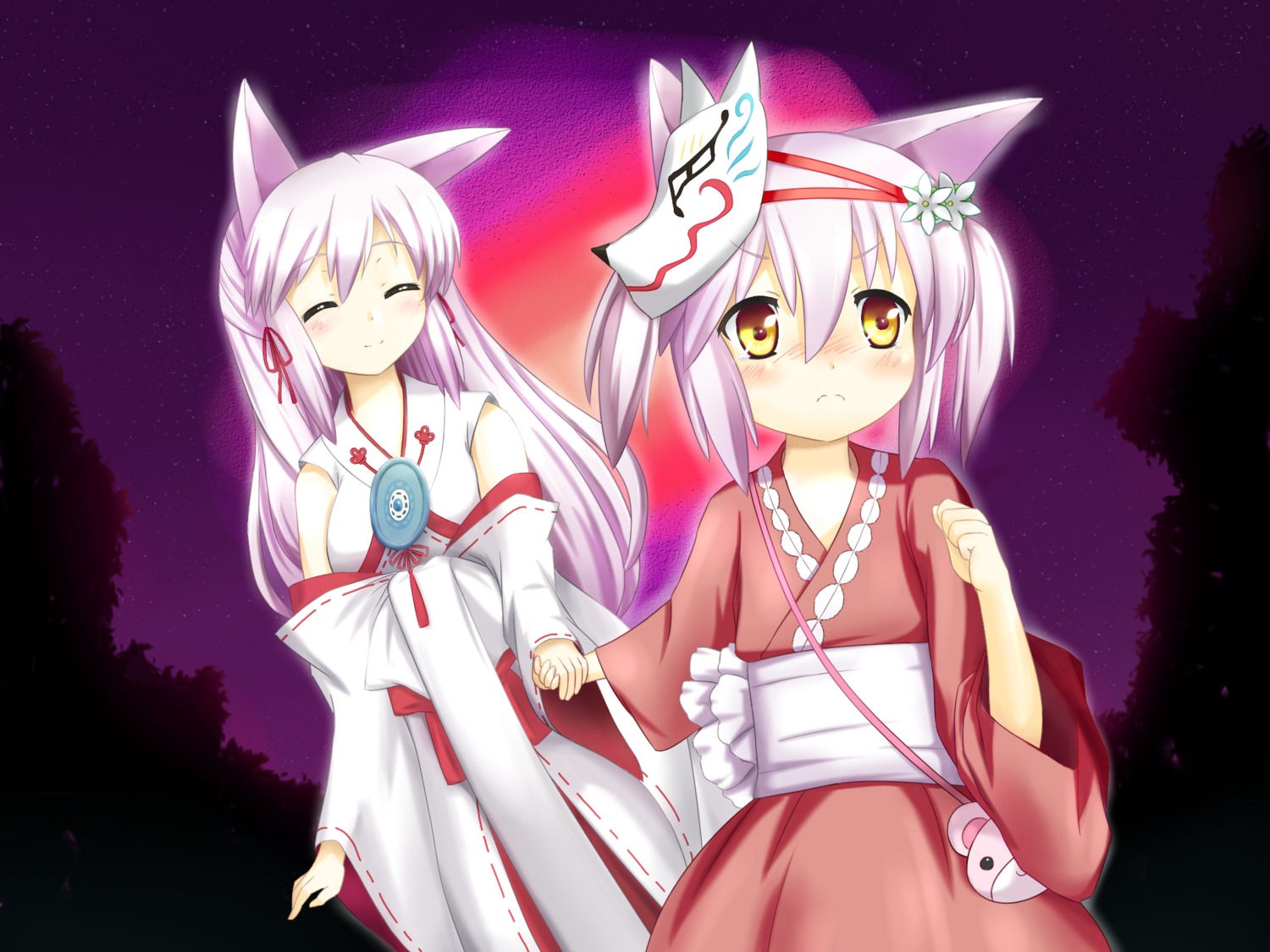 animal_ears, haku_(irotoridori_no_sekai), irotoridori_no_hikari, irotoridori_no_sekai, ren_(irotoridori_no_sekai)