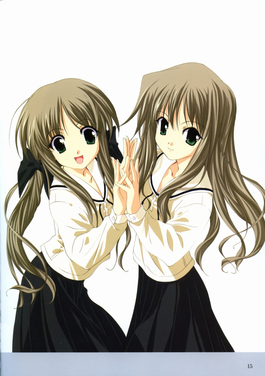 futakoi, sasaki_mutsumi, shirogane_sara, shirogane_souju