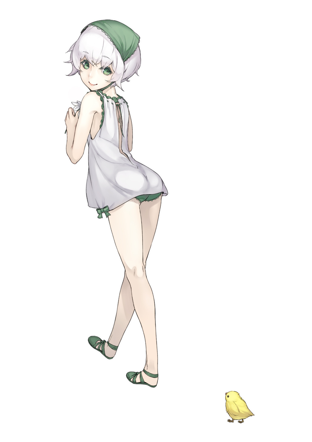dress, neco, nier, nier_replicant, no_bra, pantsu, skirt_lift, yonah