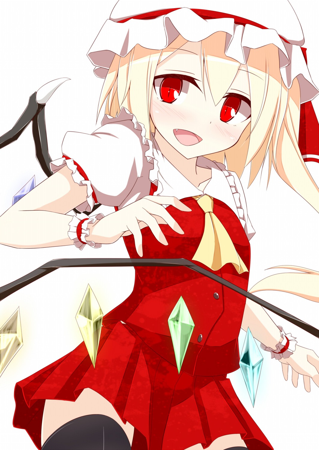 flandre_scarlet, pspmaru, thighhighs, touhou, wings