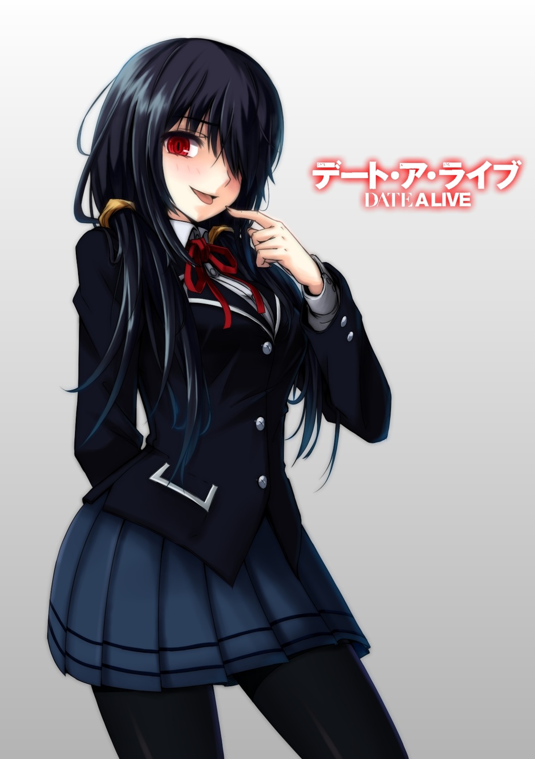 date_a_live, gayprince, pantyhose, seifuku, tokisaki_kurumi