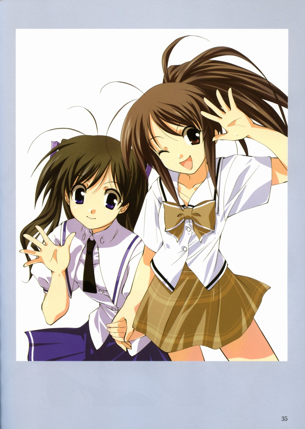 futakoi, ichijou_sumireko, sakurazuki_yura, sasaki_mutsumi, seifuku