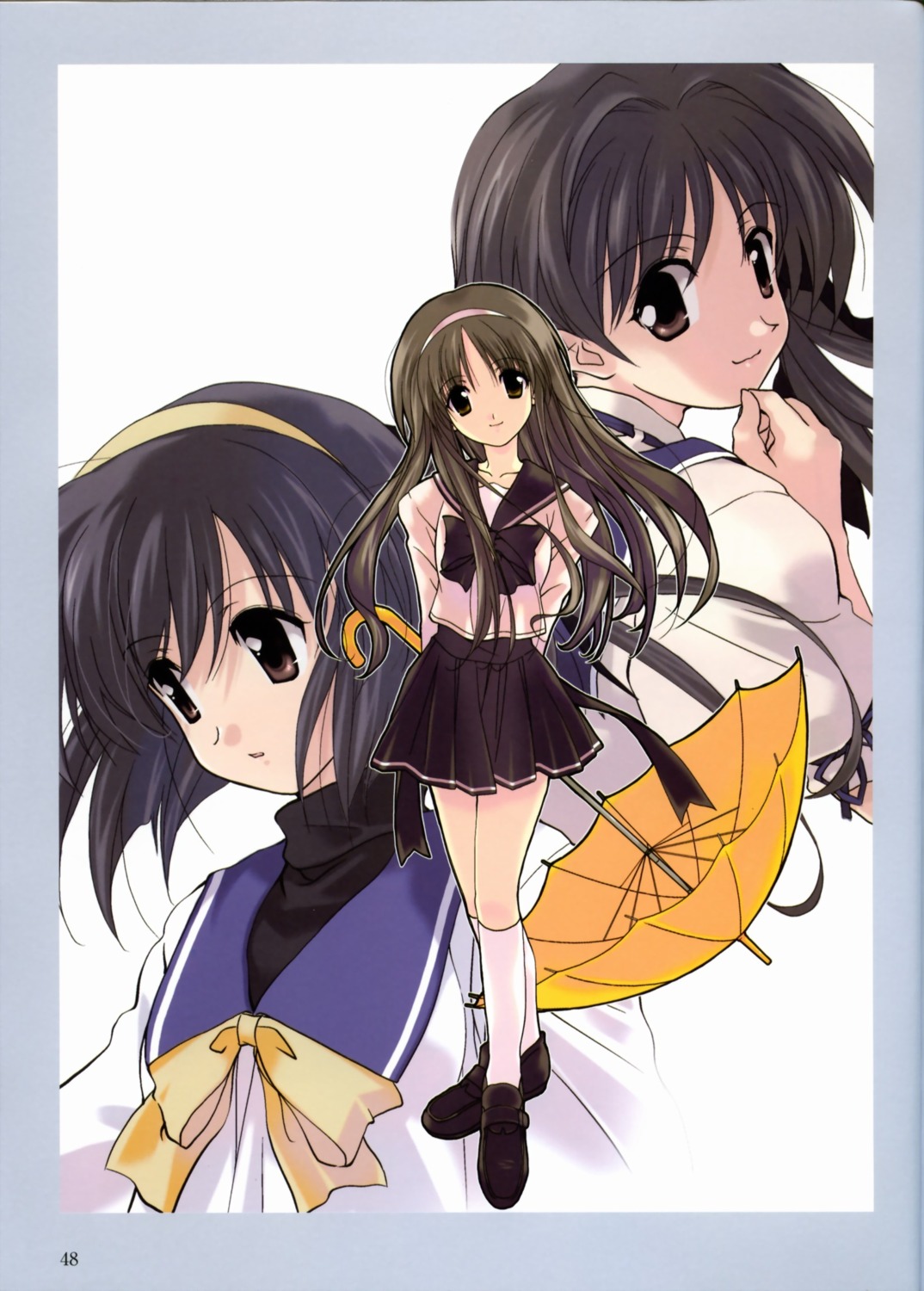 hizuki_ayaka, imasaka_yue, memories_off, memories_off_2nd, sasaki_mutsumi, seifuku, shirakawa_hotaru