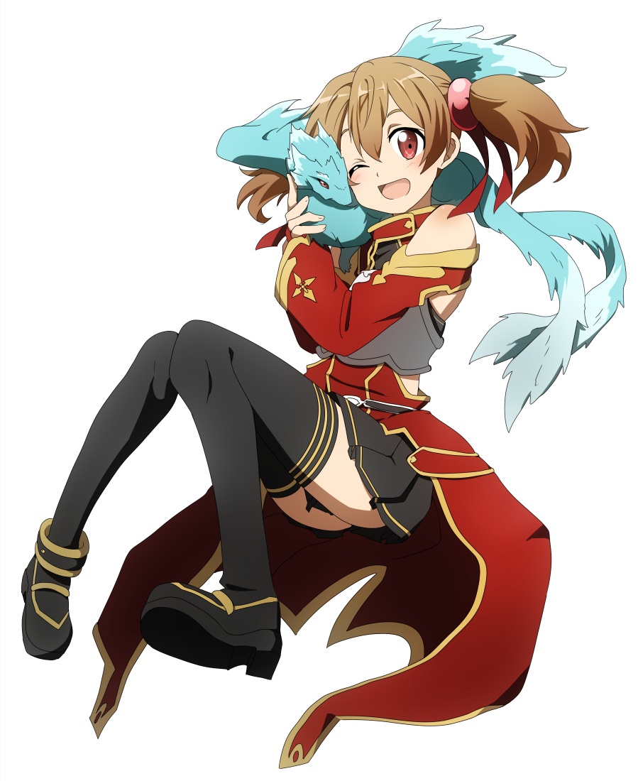 pina, rumia_(compacthuman), silica, sword_art_online, thighhighs