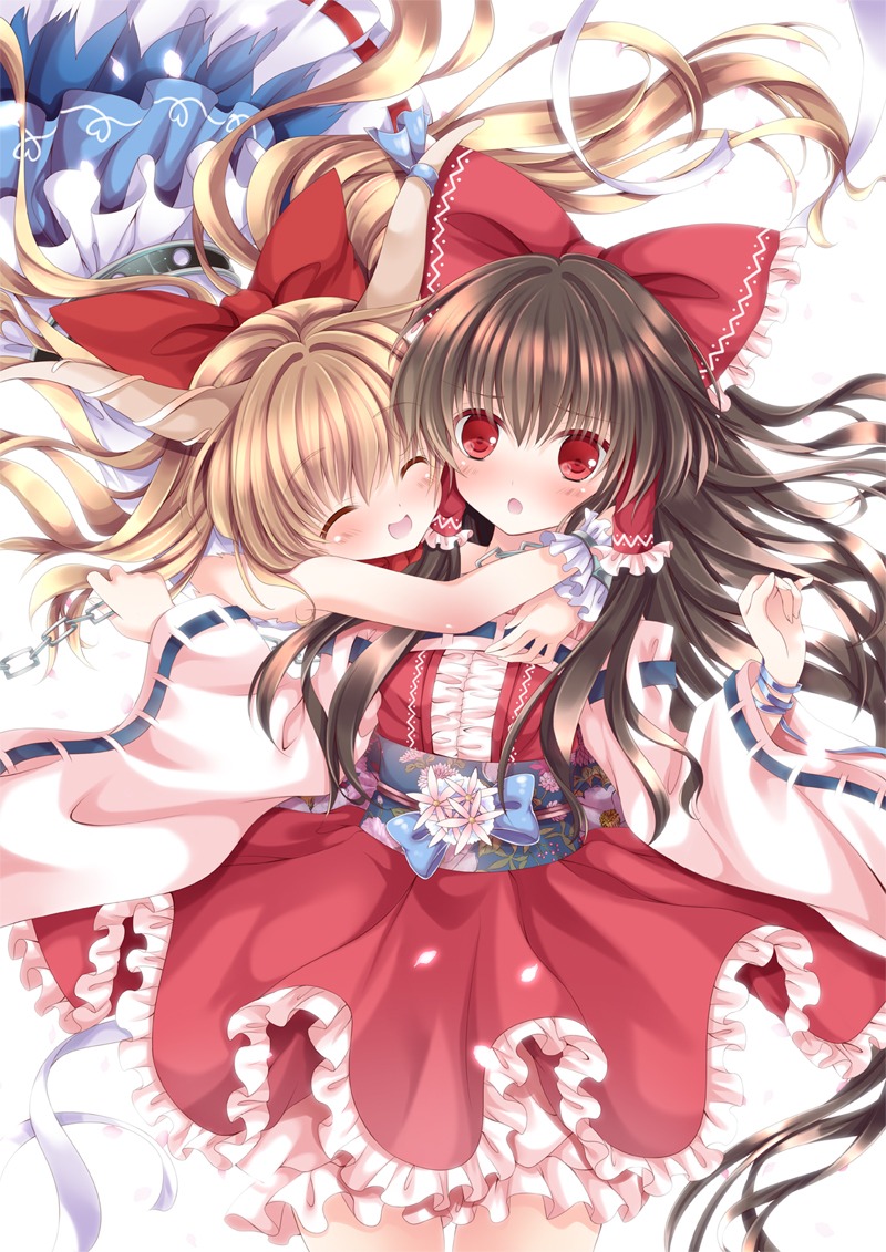hakurei_reimu, ibuki_suika, nogi_takayoshi, touhou