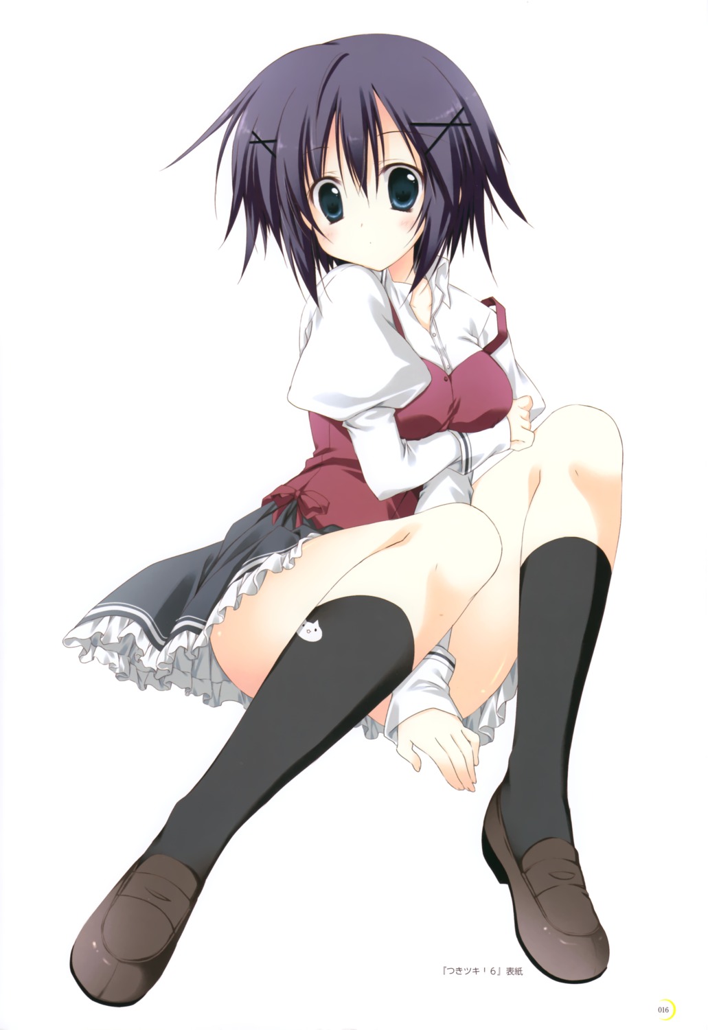 breast_hold, korie_riko, minami_ouka, seifuku, tsuki_tsuki!