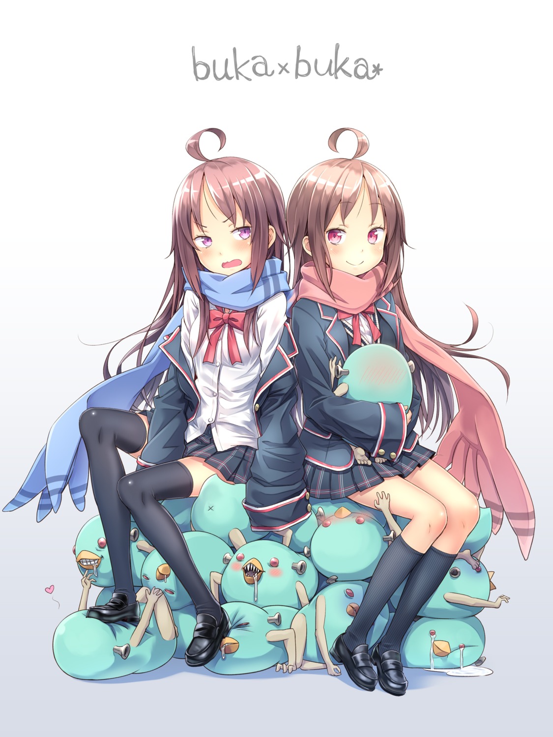 kuinji_51go, seifuku, thighhighs