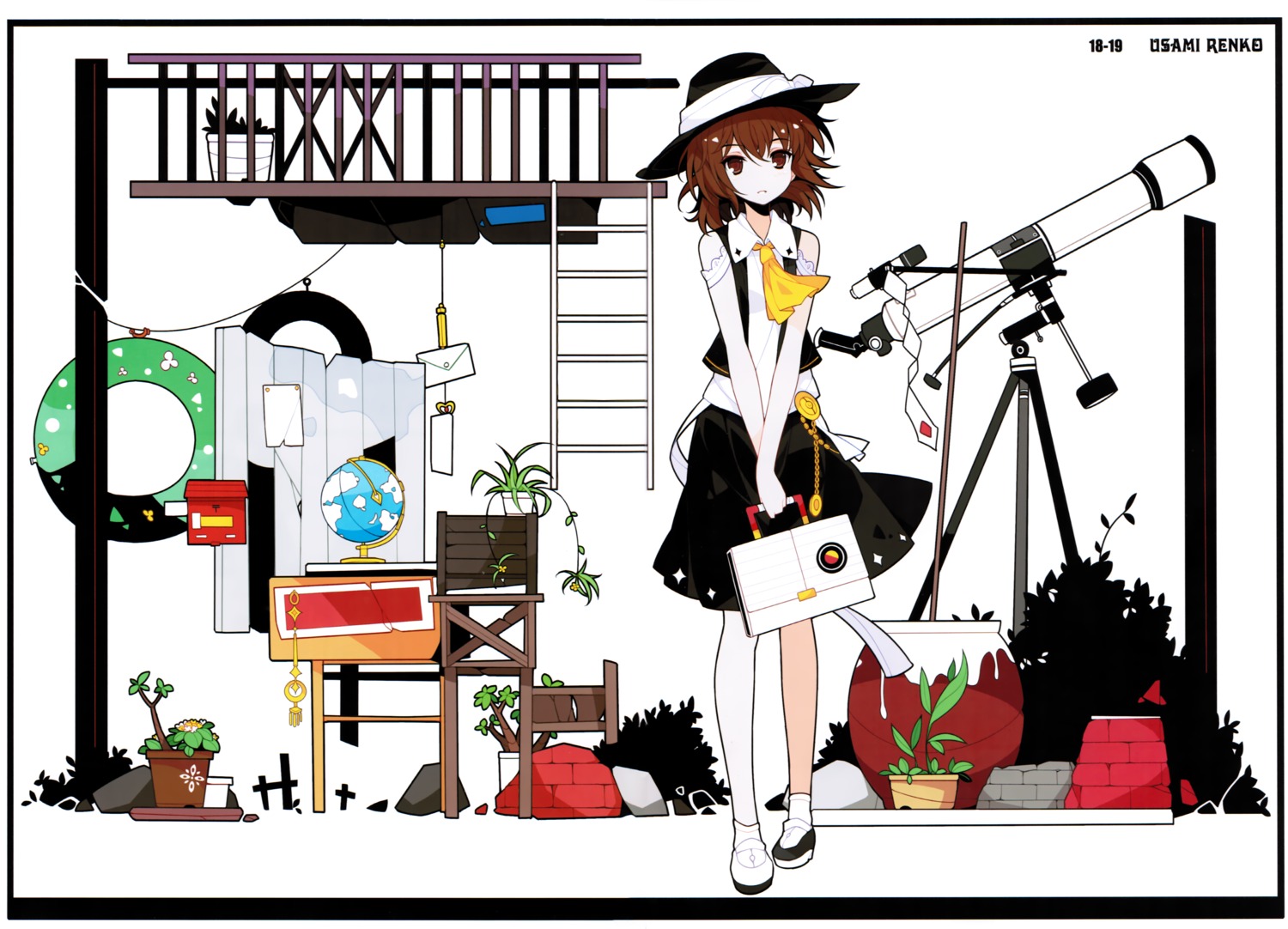 ideolo, neko_worki, touhou, usami_renko