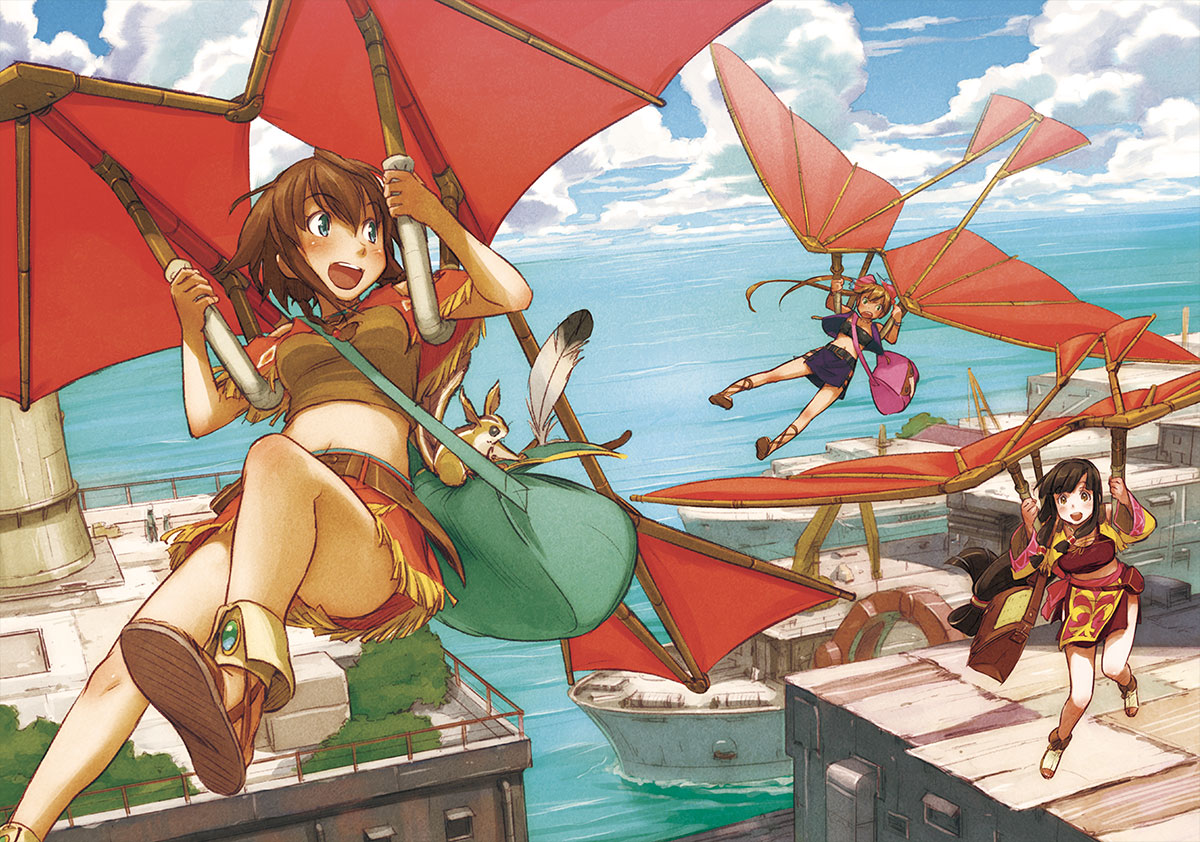 amy_(gargantia), grace_(gargantia), melty_(gargantia), naruko_hanaharu, saaya_(gargantia), suisei_no_gargantia