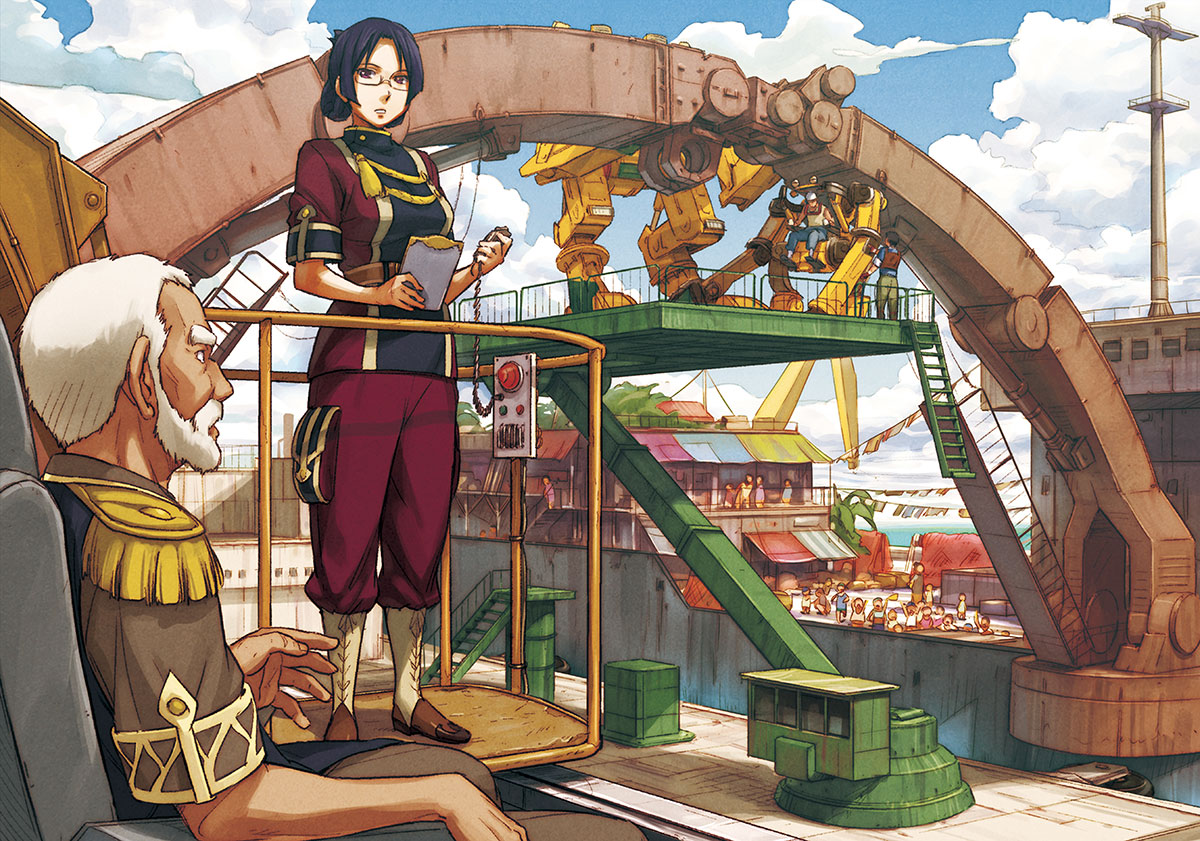 fairlock, mecha, megane, naruko_hanaharu, ridget, suisei_no_gargantia