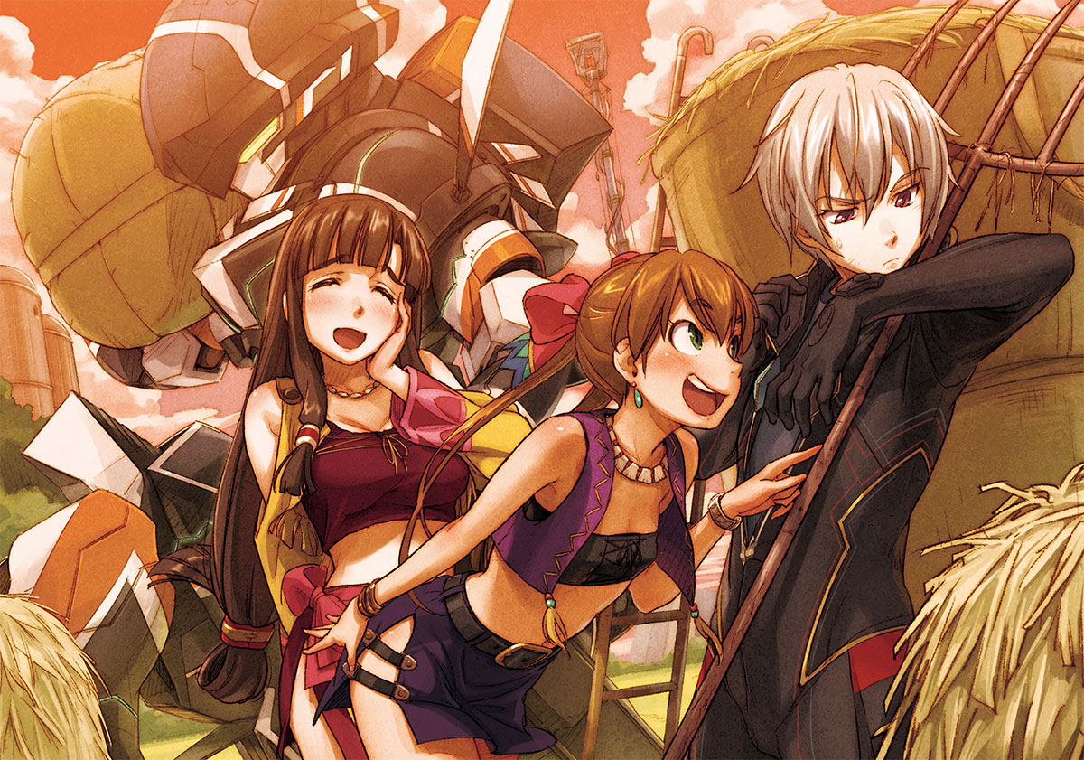 bodysuit, chamber, ledo, mecha, melty_(gargantia), naruko_hanaharu, saaya_(gargantia), suisei_no_gargantia