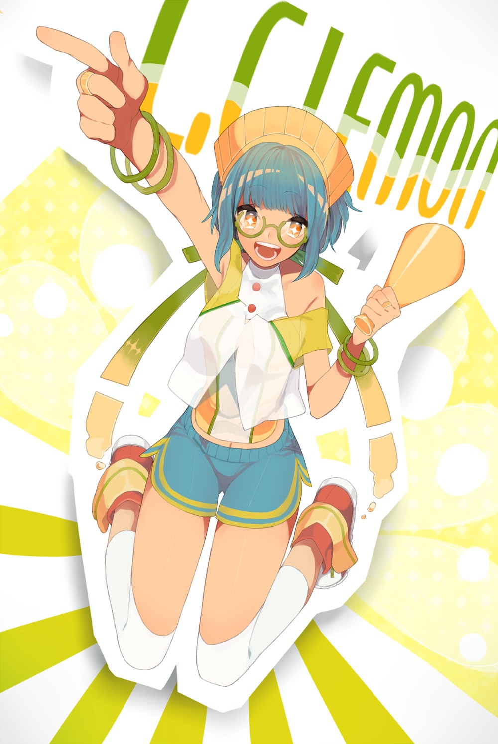 c.c._lemon, c.c._lemon_(character), megane, muraichi, thighhighs