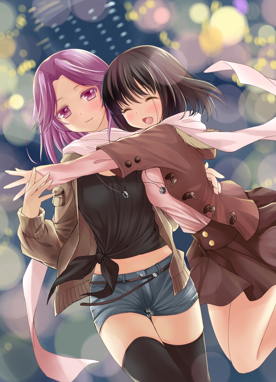 kajiki_yumi, saki, saki_achiga-hen, thighhighs, touyoko_momoko, xin, yuri