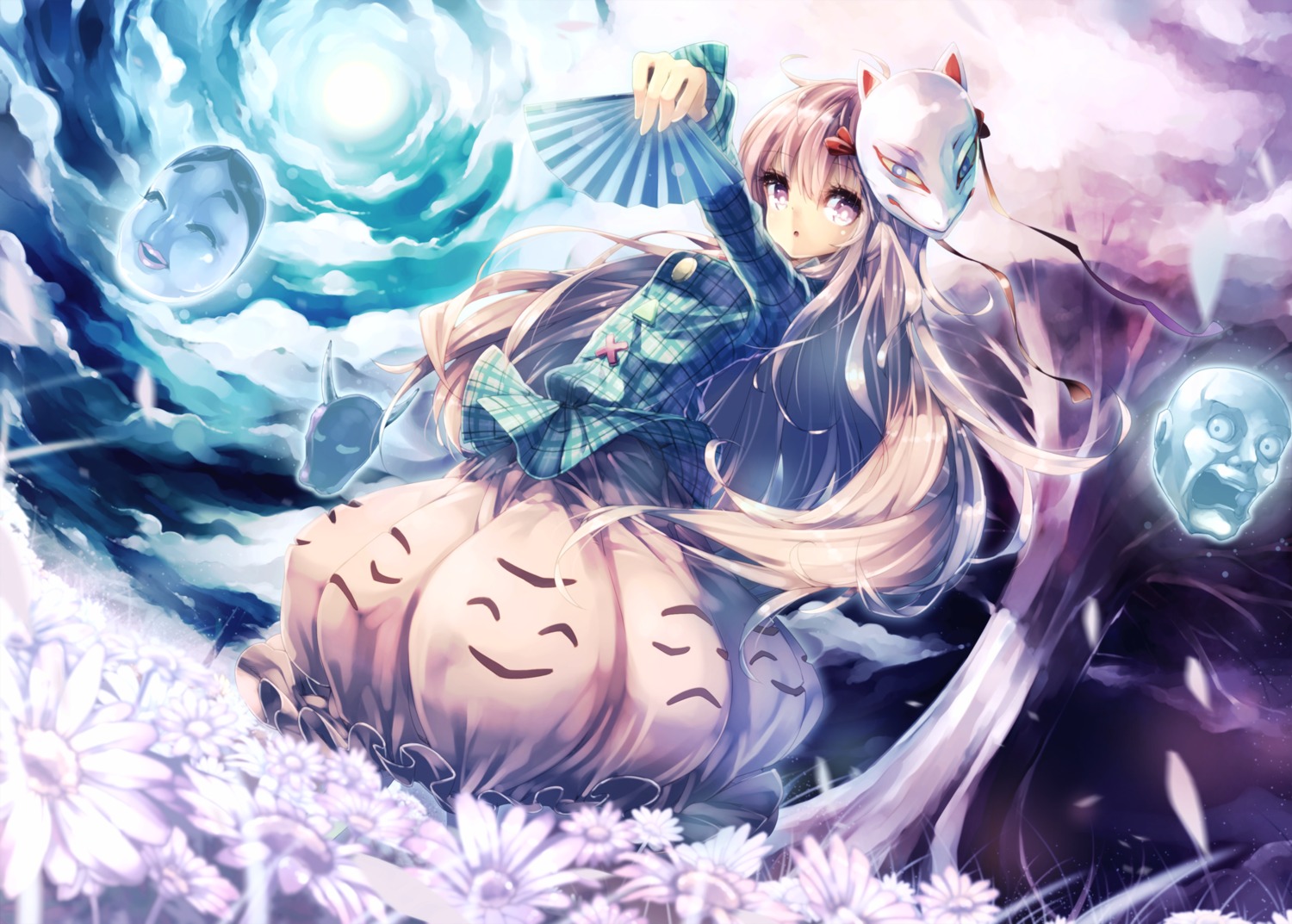 hata_no_kokoro, teco, touhou