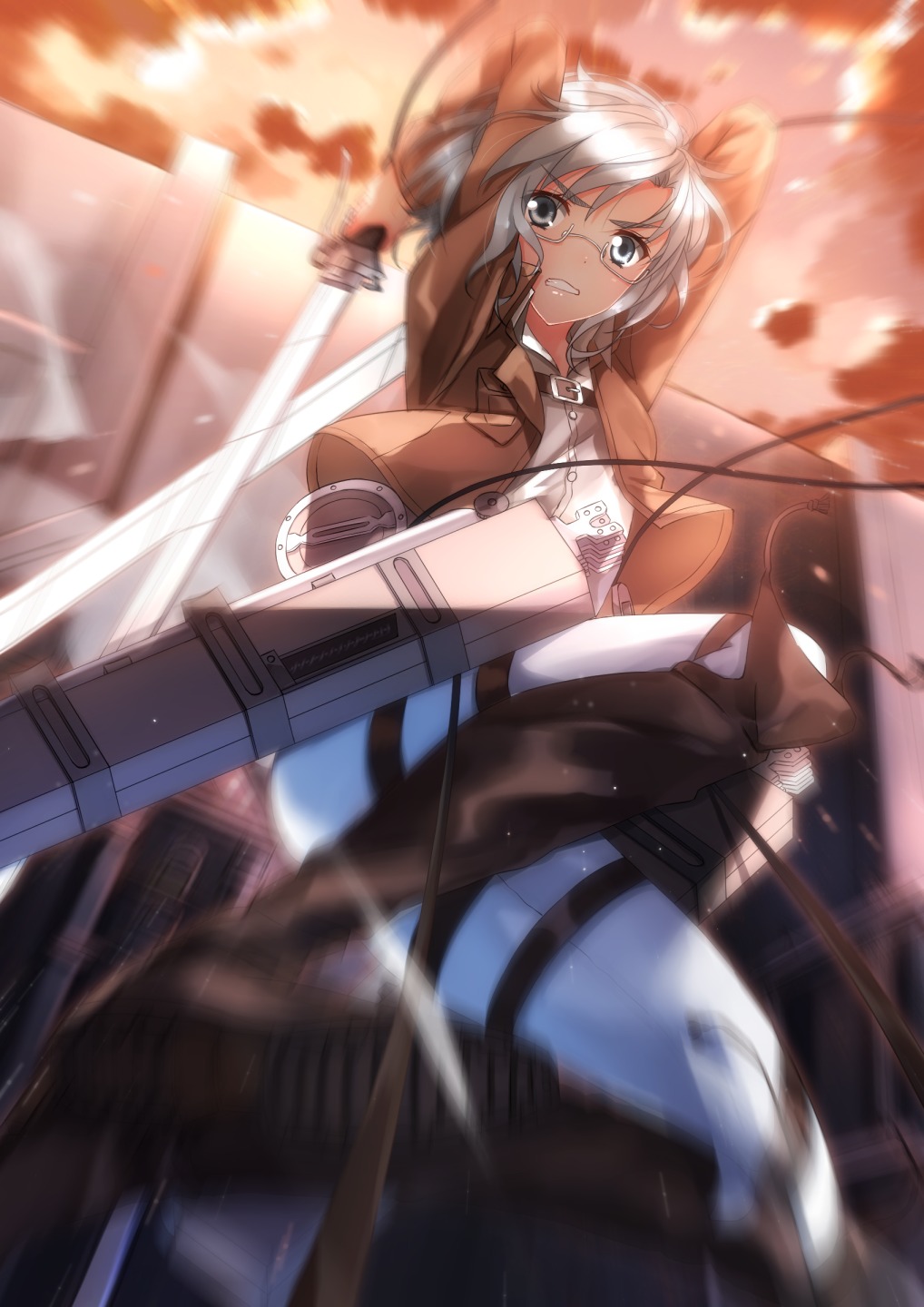 megane, rico_brzenska, shingeki_no_kyojin, sword, swordsouls