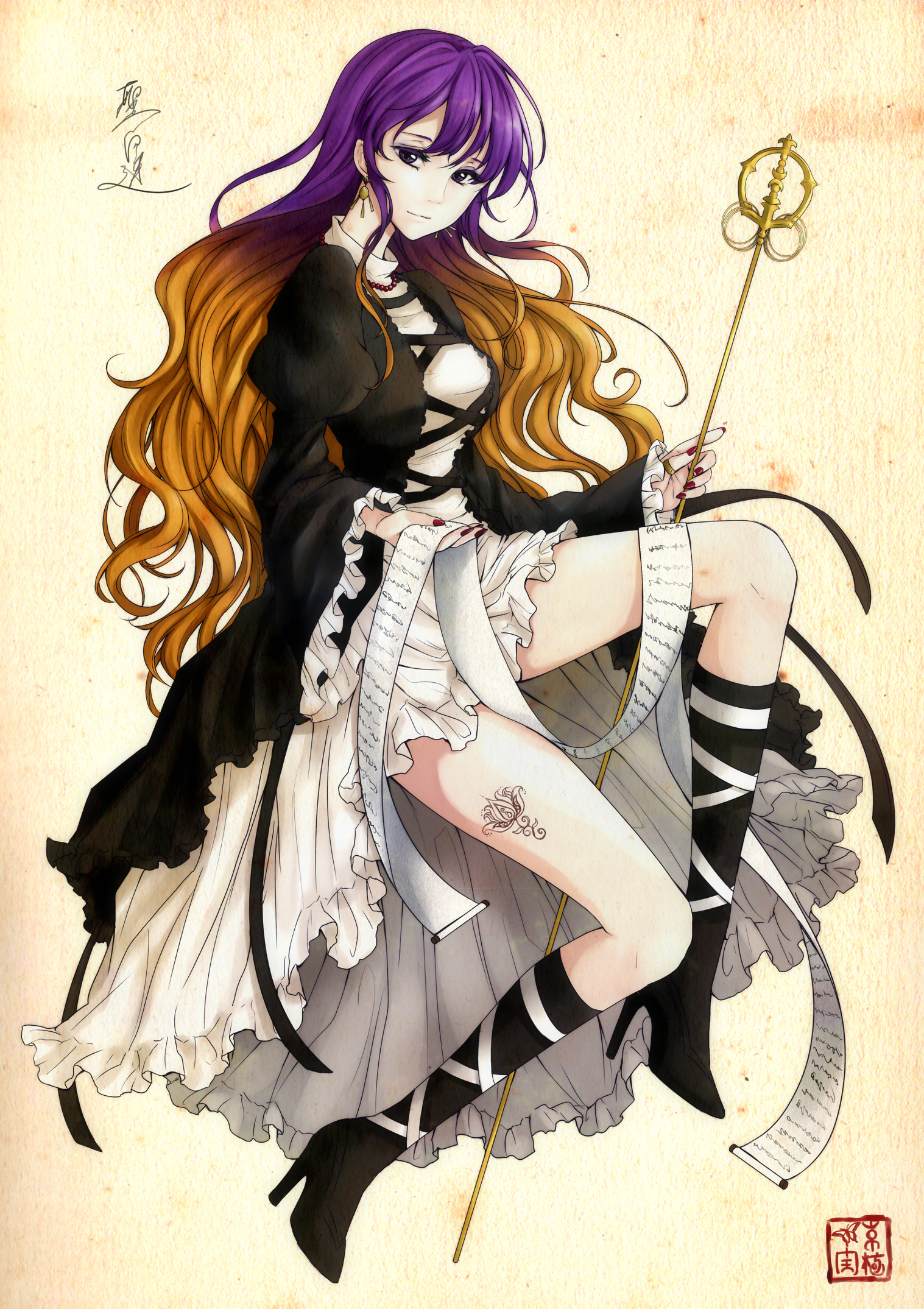 hijiri_byakuren, kyogoku-uru, touhou