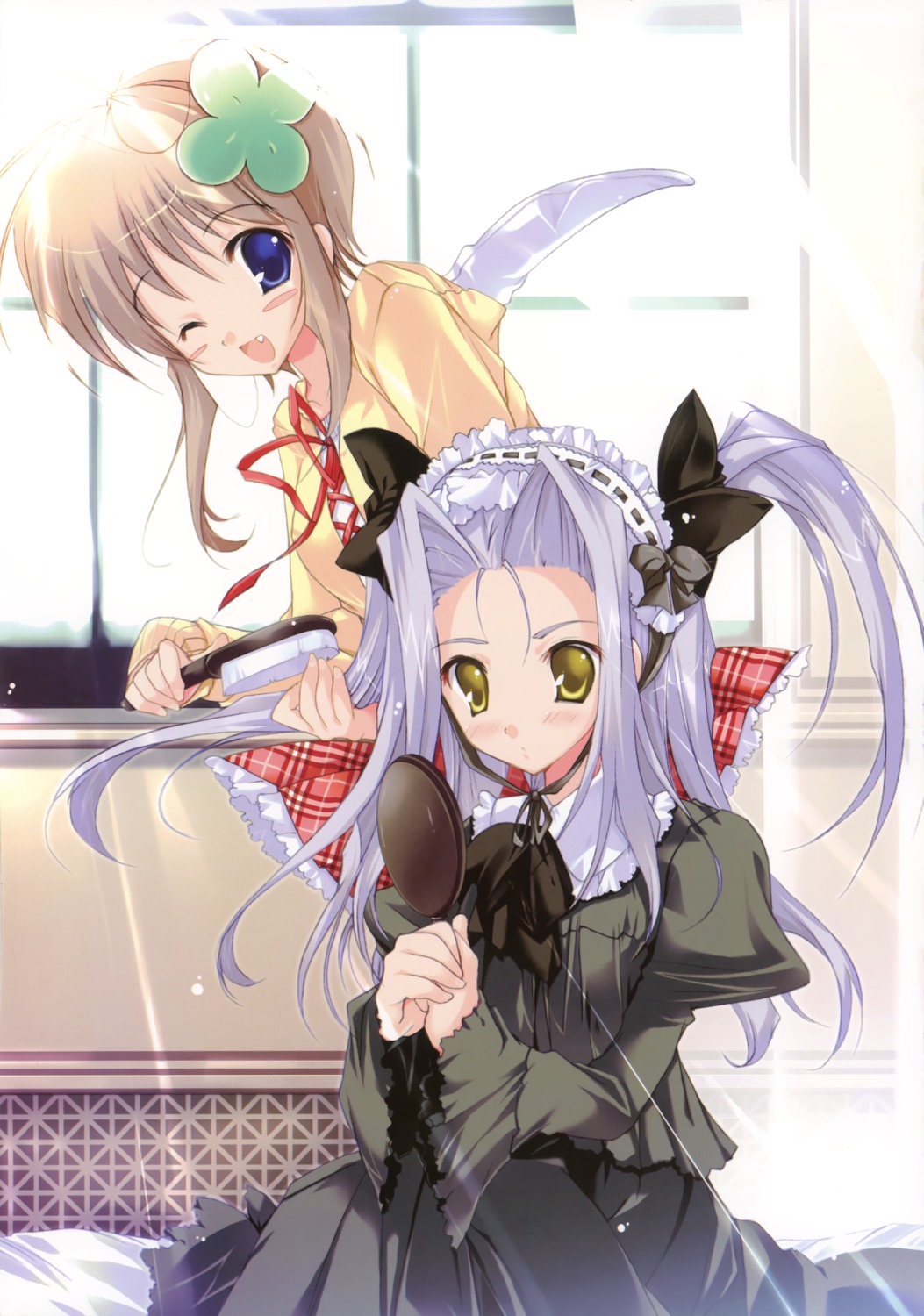 arima_mari, gothic_lolita, lolita_fashion, marmalade, mikeou, miraroma, skirt_lift, takahara_ai