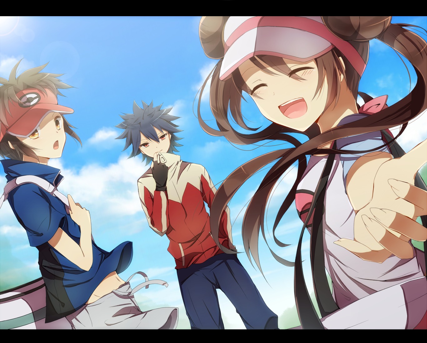 hiiragi_souren, kyouhei_(pokemon), mei_(pokemon), pokemon, pokemon_b2w2