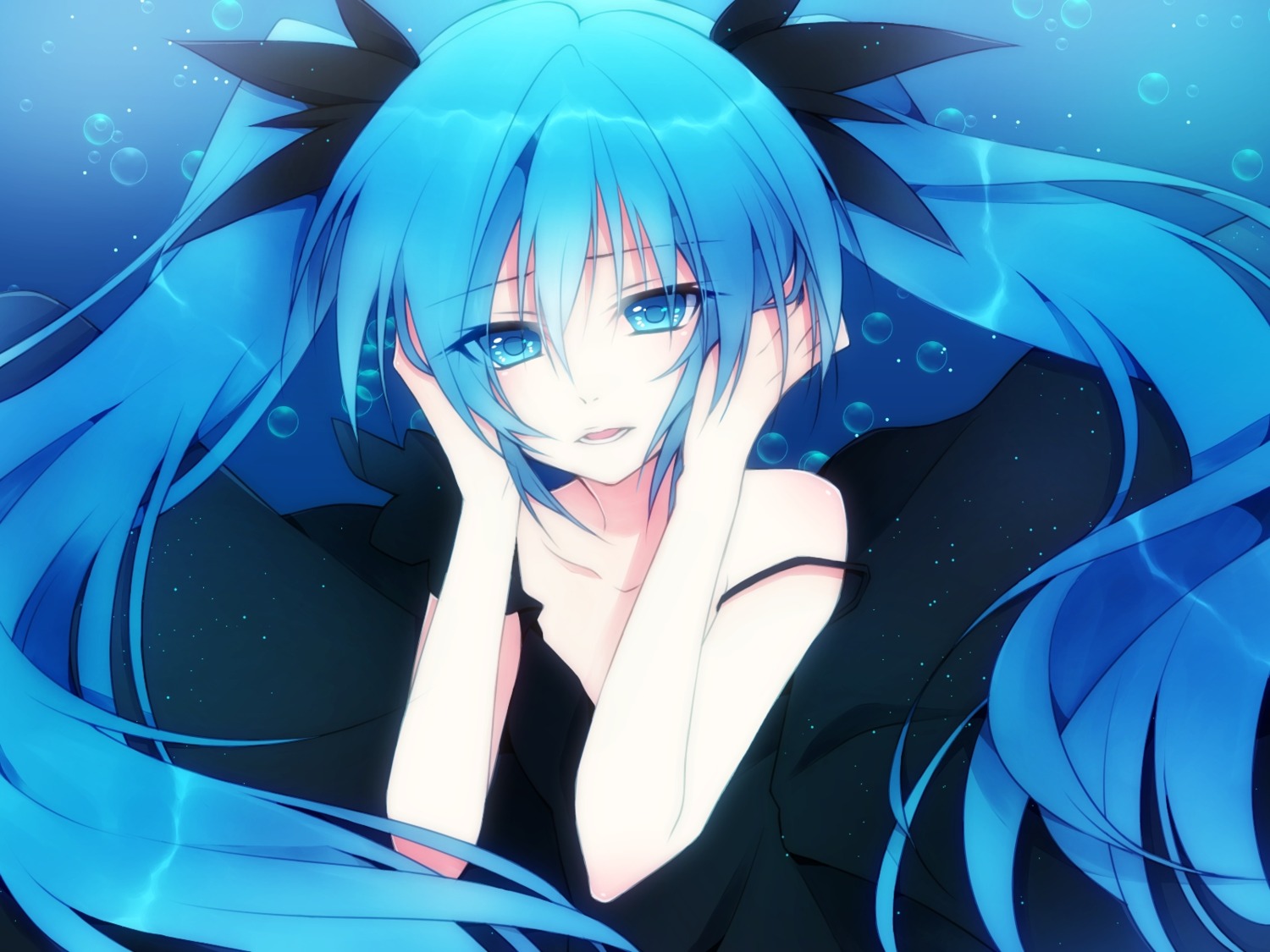 hatsune_miku, shinkai_shoujo_(vocaloid), ueno_tsuki, vocaloid, wallpaper