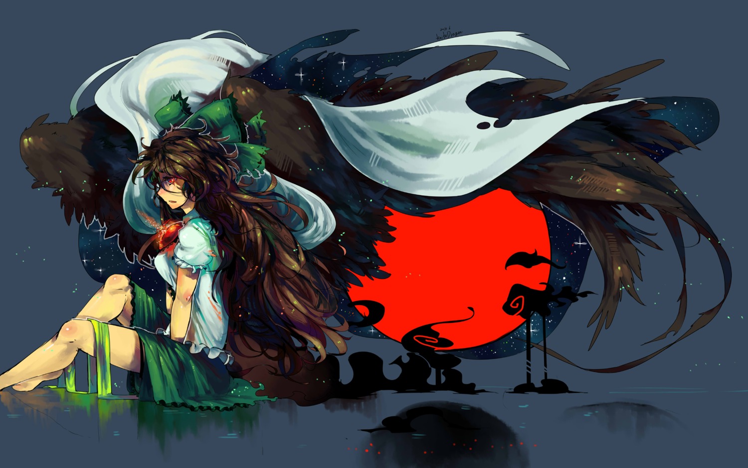 knifedragon, reiuji_utsuho, touhou
