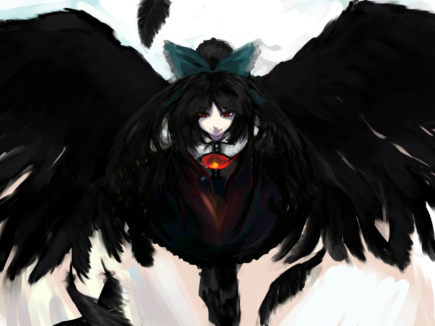 reiuji_utsuho, sinzan, touhou