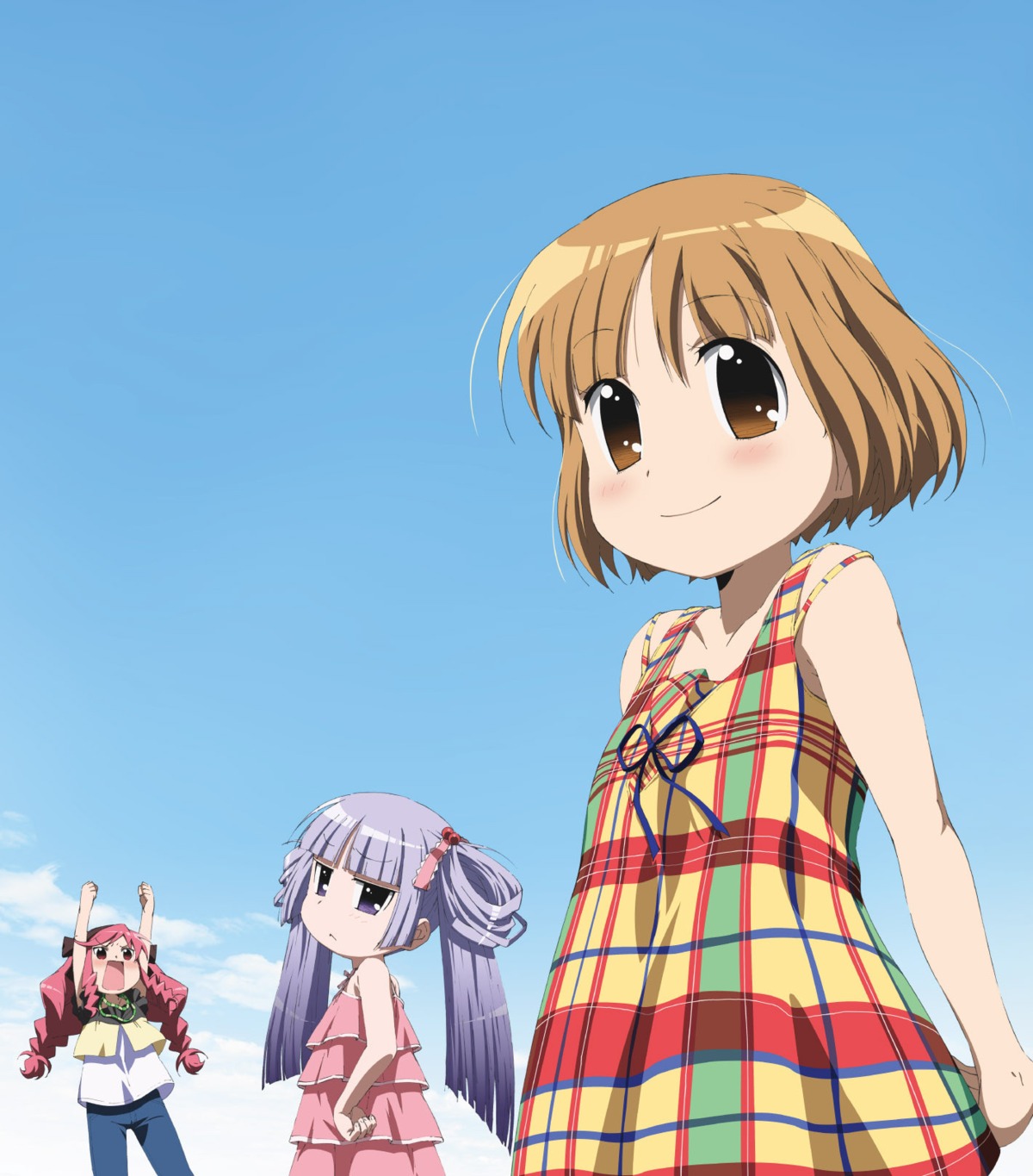 amano_saki, dress, kanamemo, kujiin_mika, nakamachi_kana