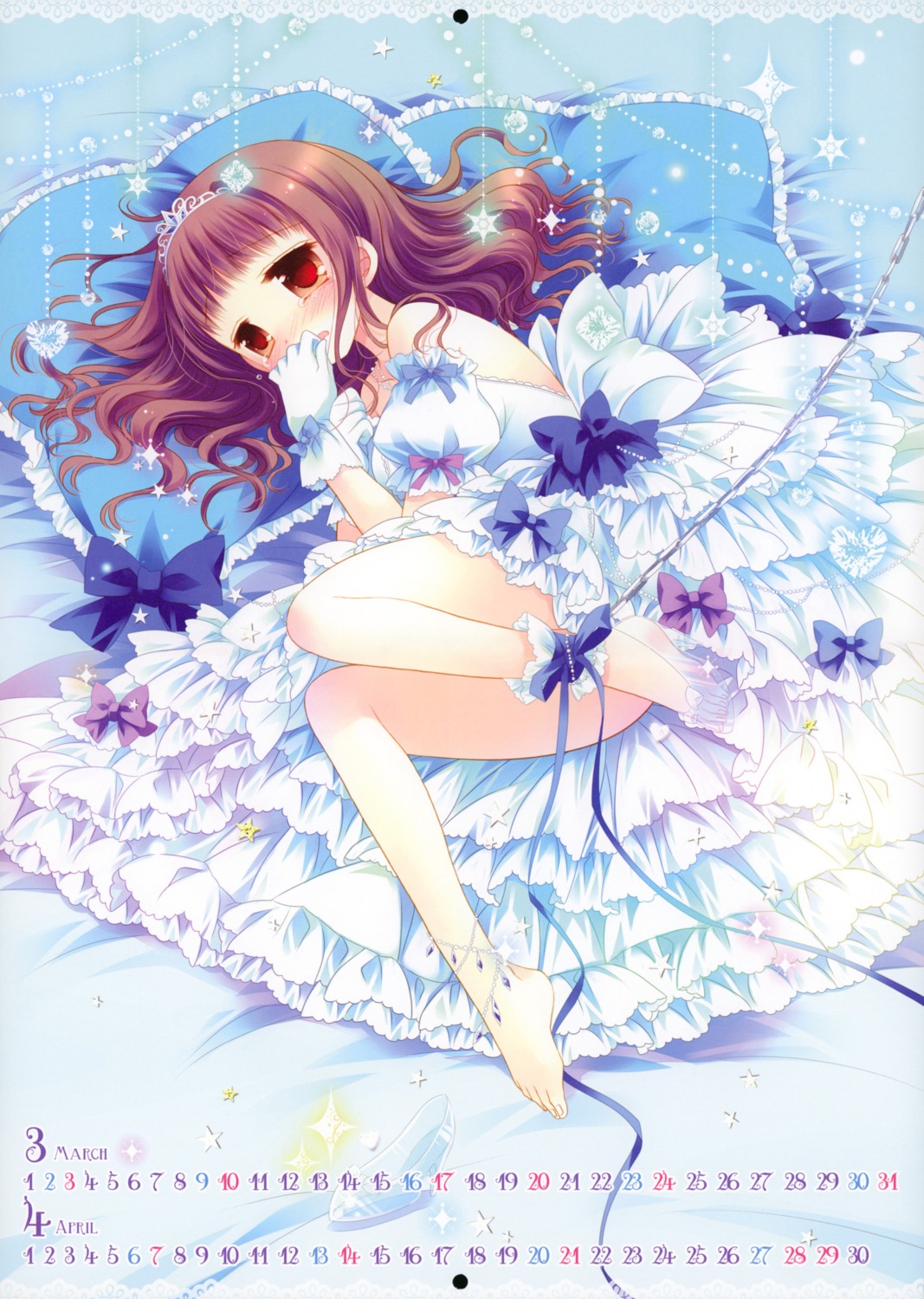 calendar, dress, higanbana_no_saku_yoru_ni, kusunoki_midori, lolita_fashion, sakurazawa_izumi