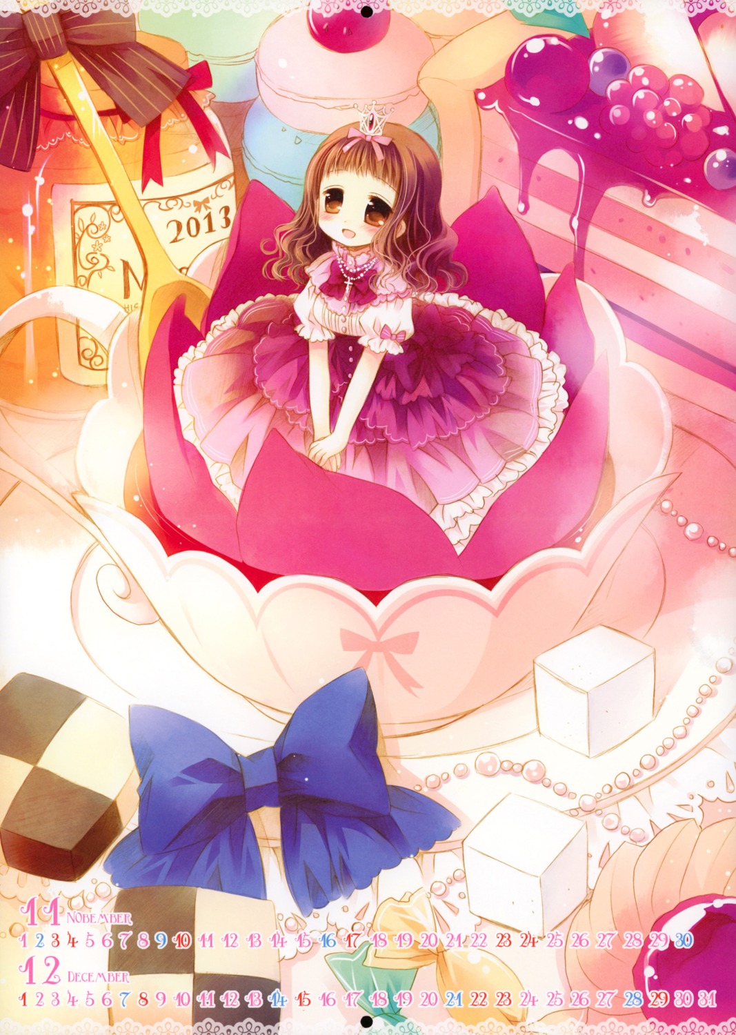 calendar, higanbana_no_saku_yoru_ni, kusunoki_midori, lolita_fashion, sakurazawa_izumi