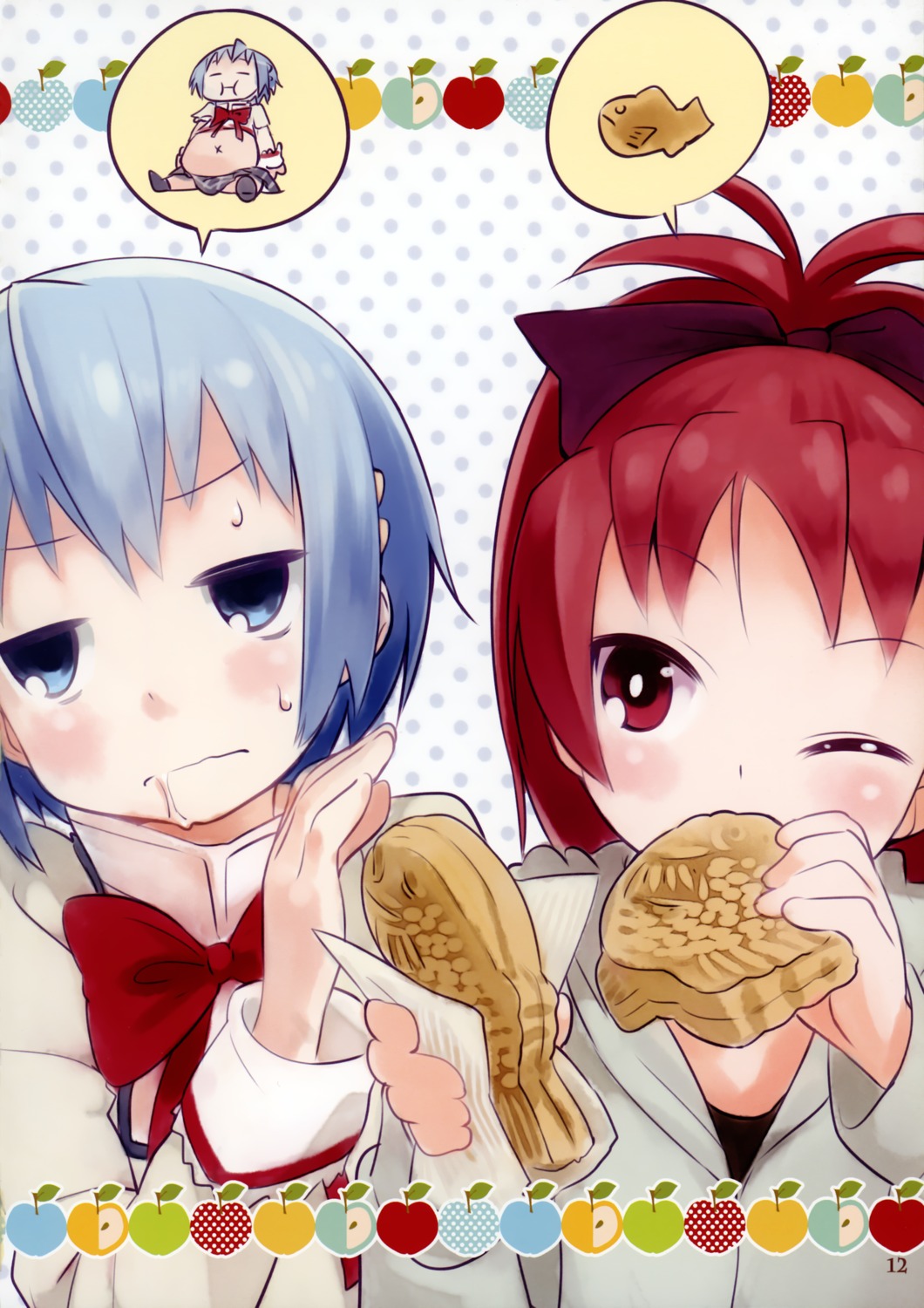 mahou_shoujo_madoka_magica, miki_sayaka, mizu_asato, sakura_kyouko, seifuku