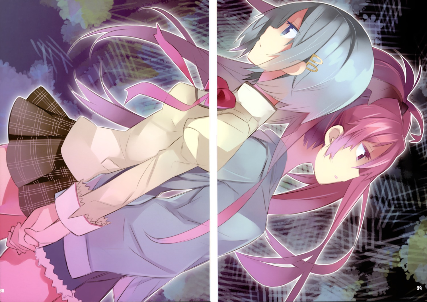 fixme, gap, haruse_hiroki, kiracnadays, mahou_shoujo_madoka_magica, miki_sayaka, sakura_kyouko