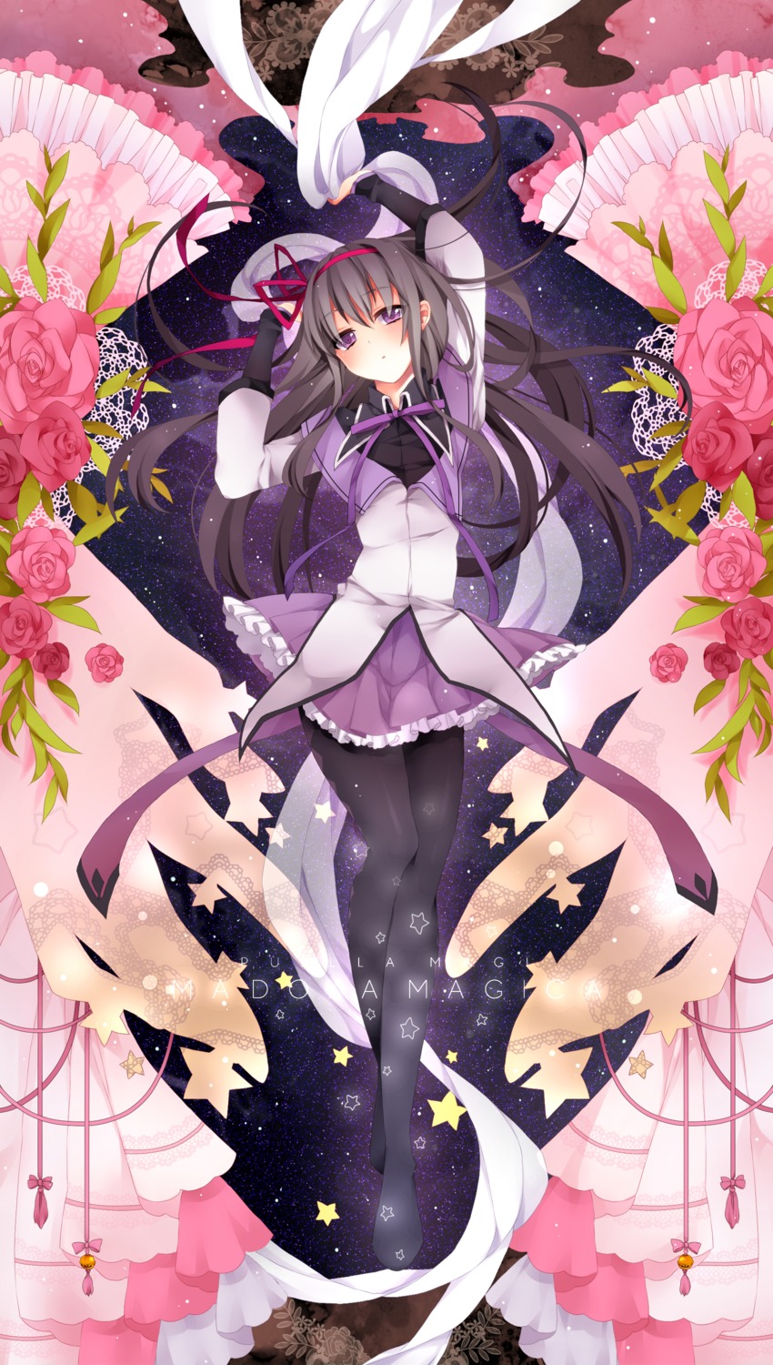 akemi_homura, mahou_shoujo_madoka_magica, momose_u, pantyhose