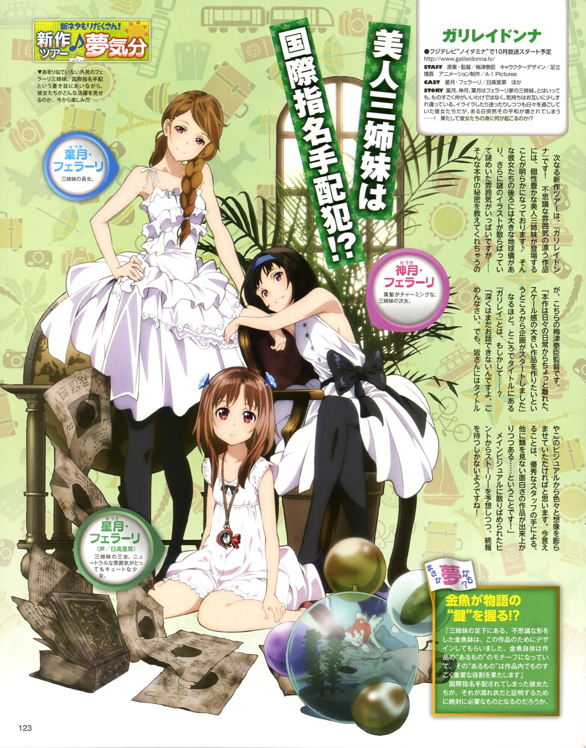 adachi_shingo, dress, galilei_donna, hazuki_ferrari, hozuki_ferrari, kazuki_ferrari, pantyhose