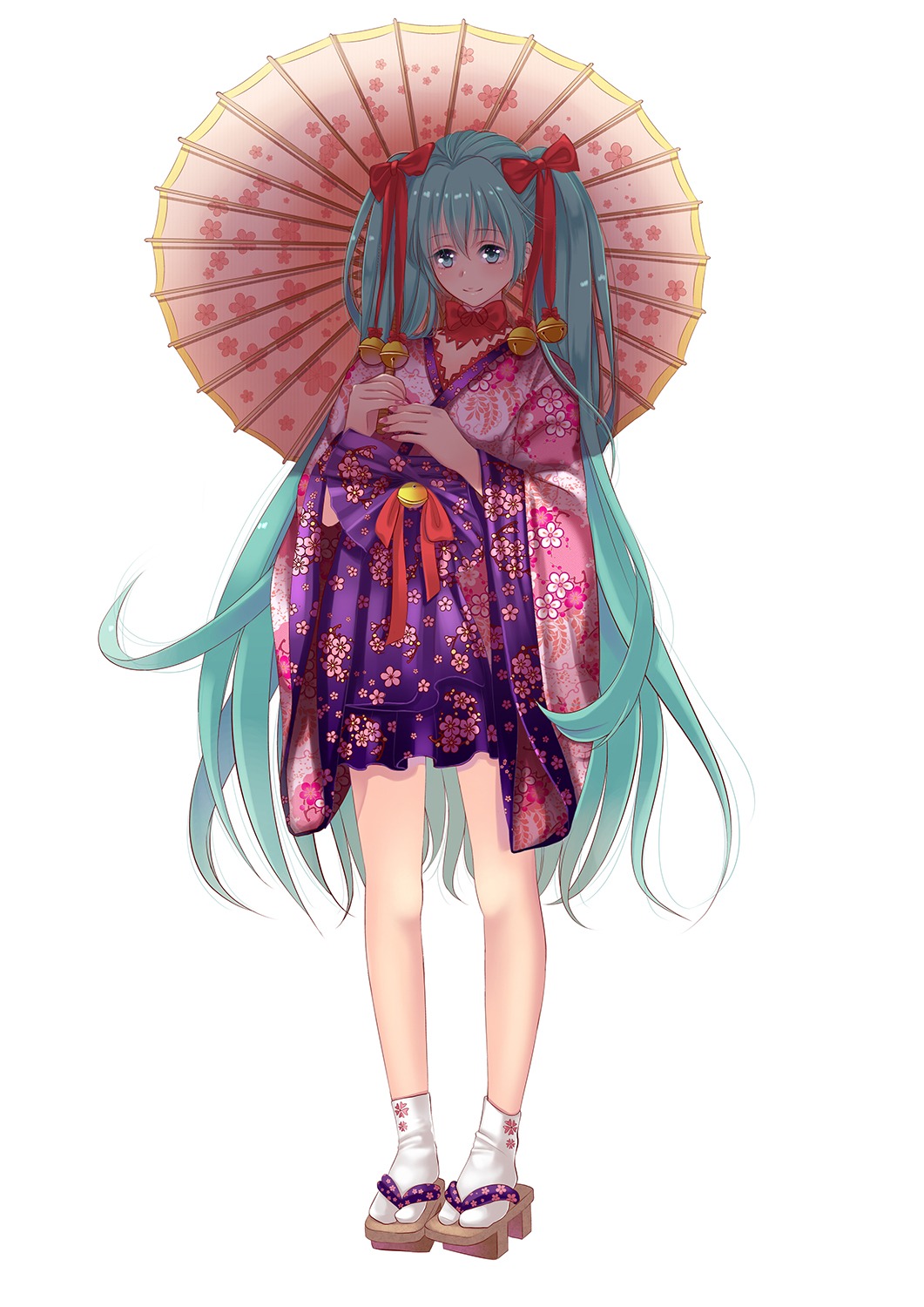 hatsune_miku, hy, japanese_clothes, vocaloid