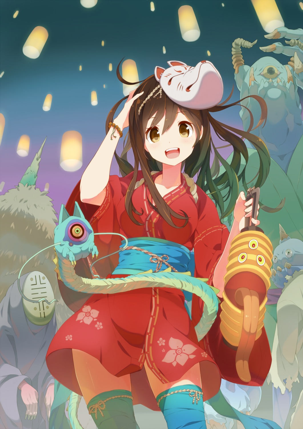 thighhighs, tomioka_jirou, yukata