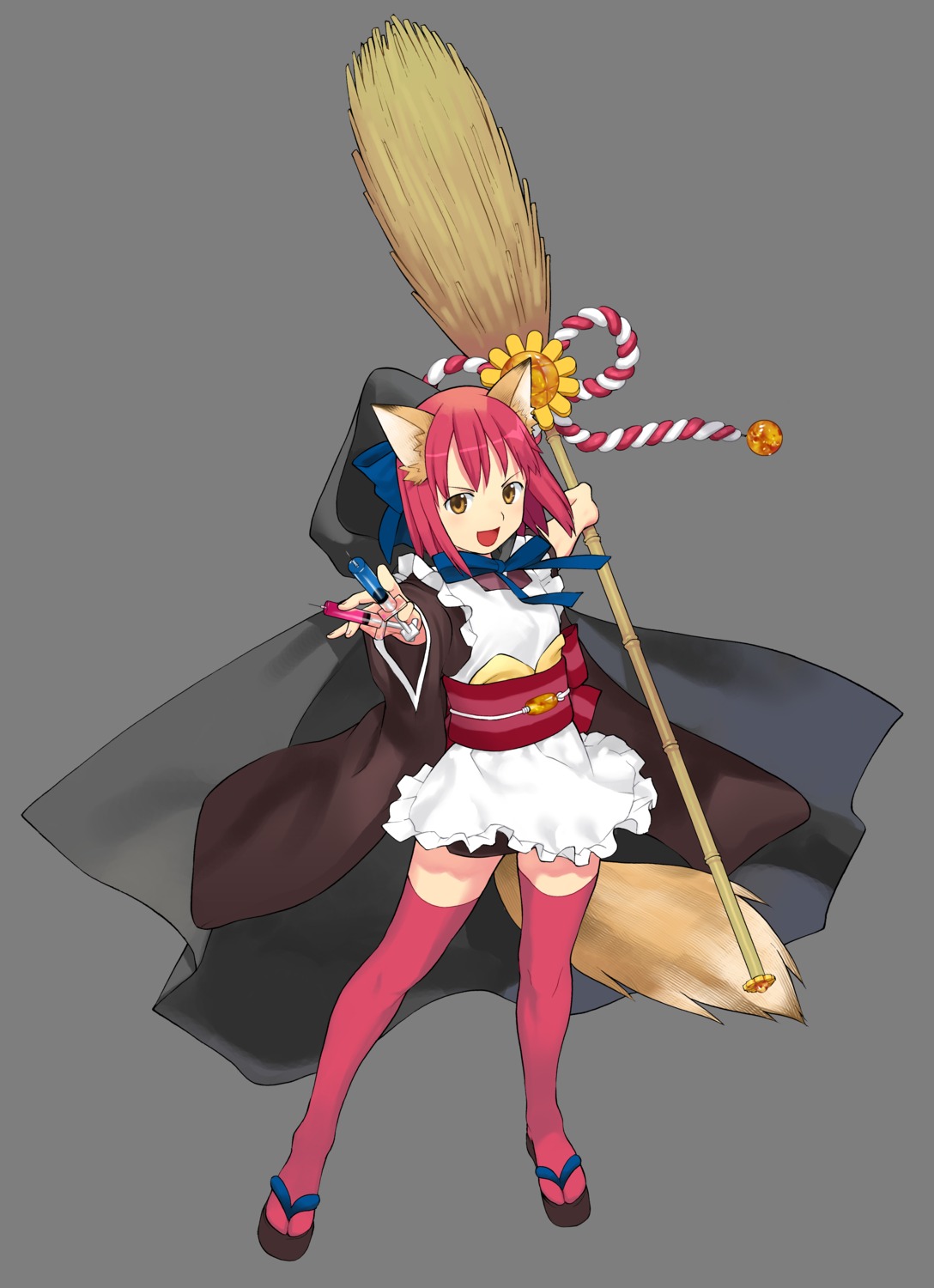 animal_ears, kohaku, magical_amber, tail, takenashi_eri, transparent_png, tsukihime, type-moon