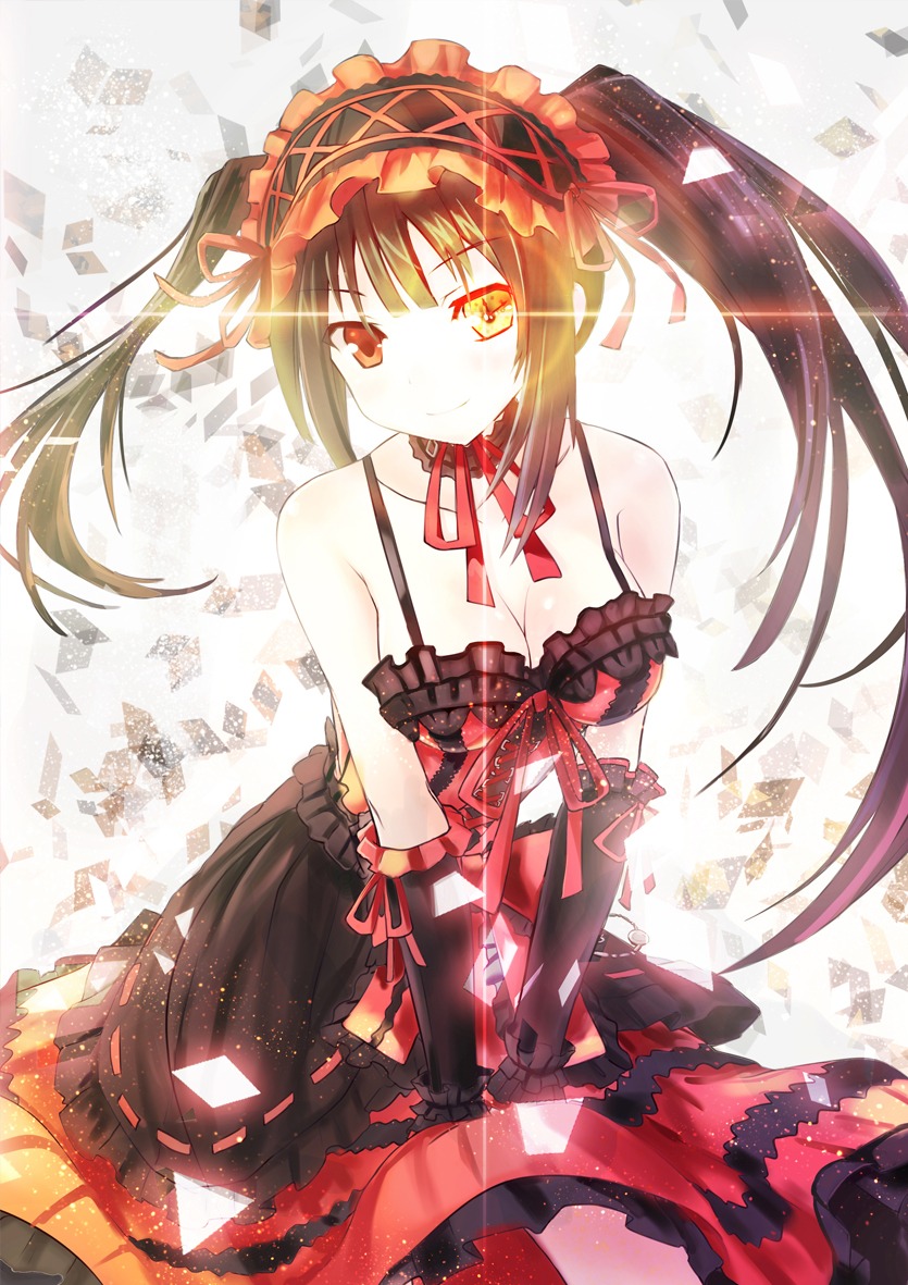 cleavage, date_a_live, gothic_lolita, kimikimi, lolita_fashion, tokisaki_kurumi