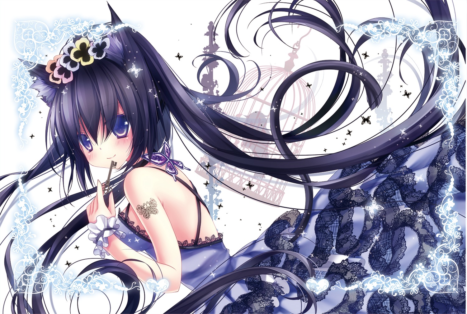 animal_ears, mikazuki_sara, nekomimi, tail