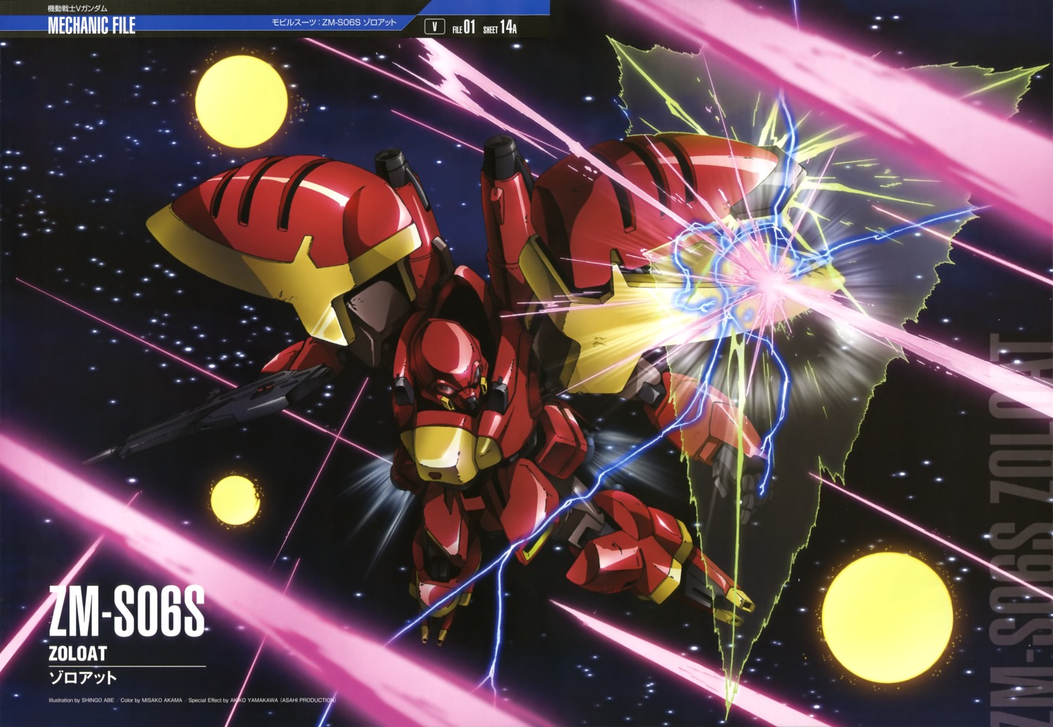abe_shingo, gun, gundam, mecha, victory_gundam