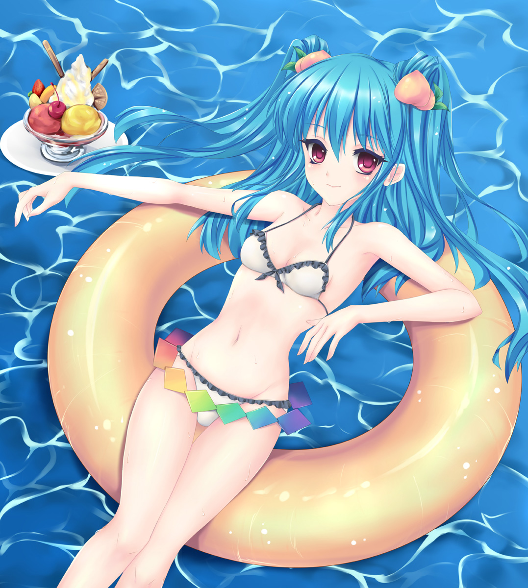 bikini, fred0092, hinanawi_tenshi, swimsuits, touhou