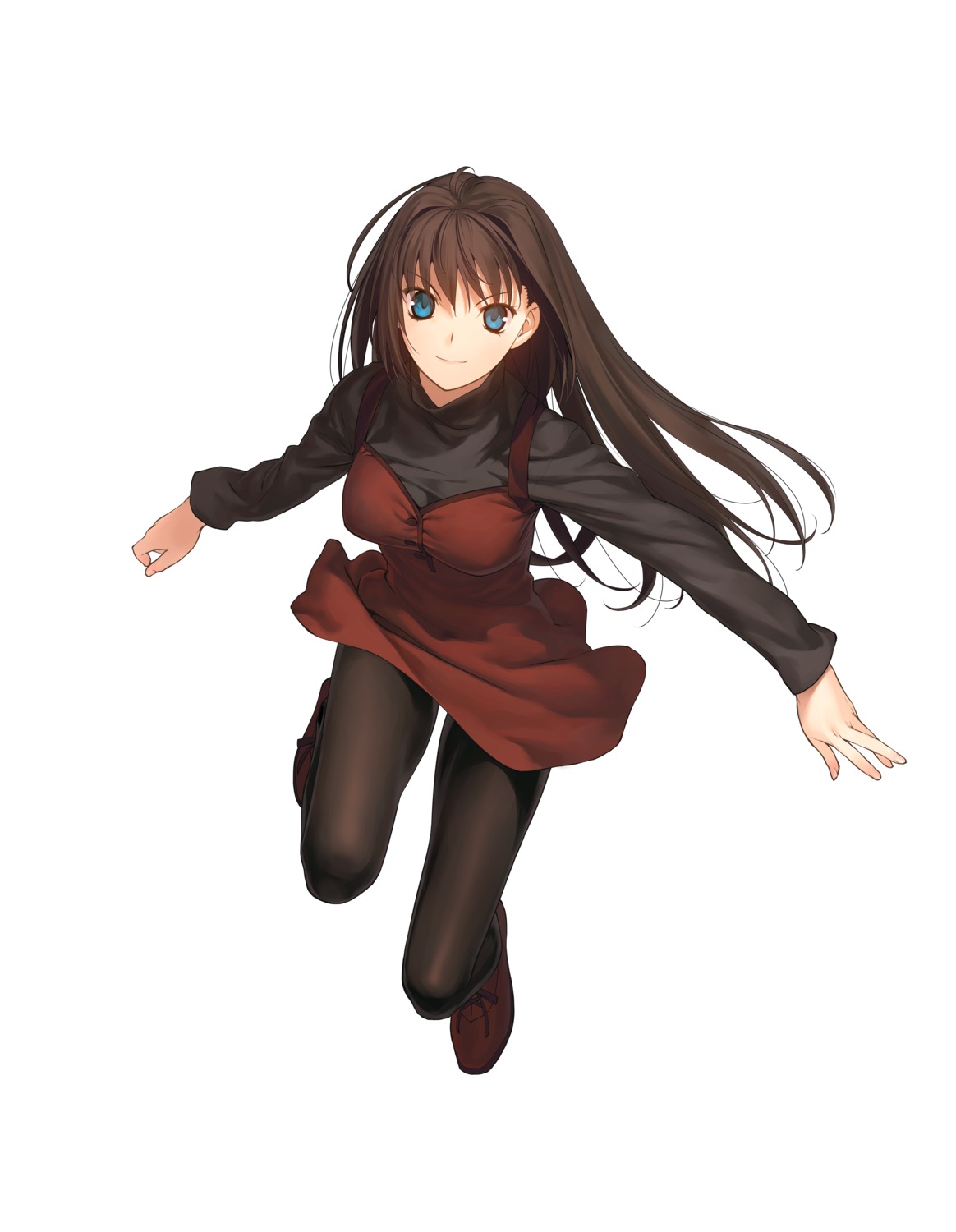 aozaki_aoko, dress, koyama_hirokazu, mahou_tsukai_no_yoru, pantyhose, type-moon