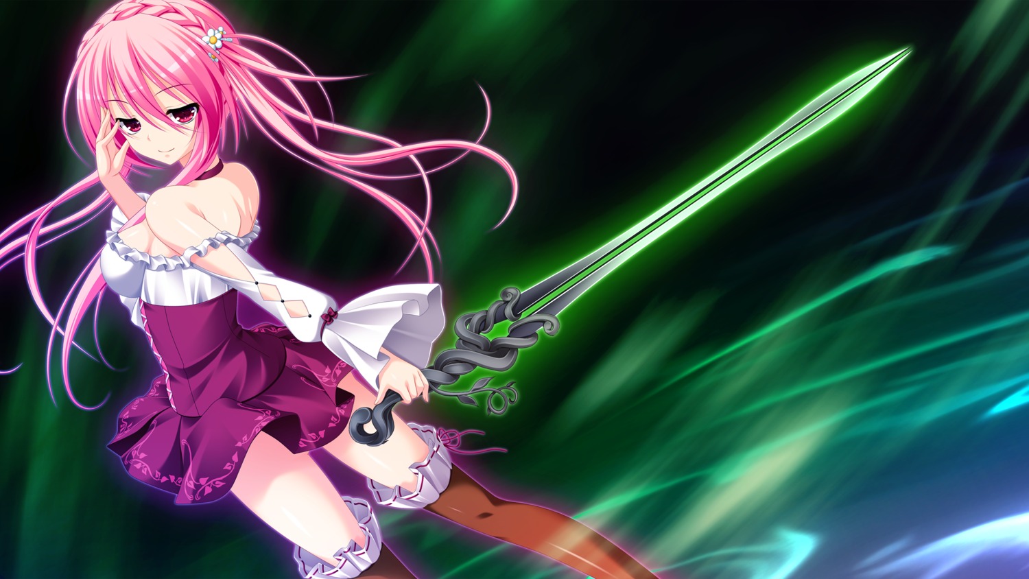 3rd_eye, game_cg, gensou_no_idea, makita_maki, nanami_naru, sword, thighhighs