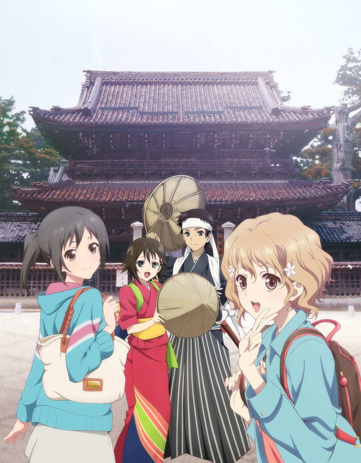 crossover, hanasaku_iroha, isurugi_noe, matsumae_ohana, nakagami_shinichirou, sakai_wakana, tagme, tari_tari, true_tears, yukata