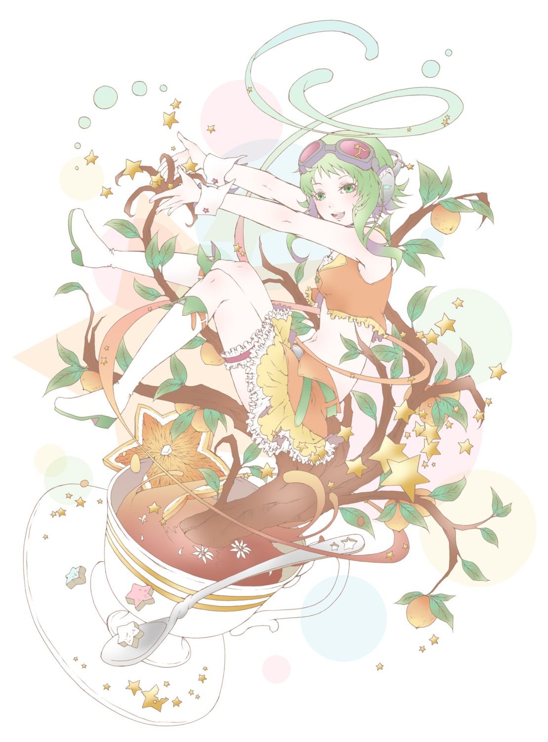 garter, gumi, hasato_noi, headphones, vocaloid