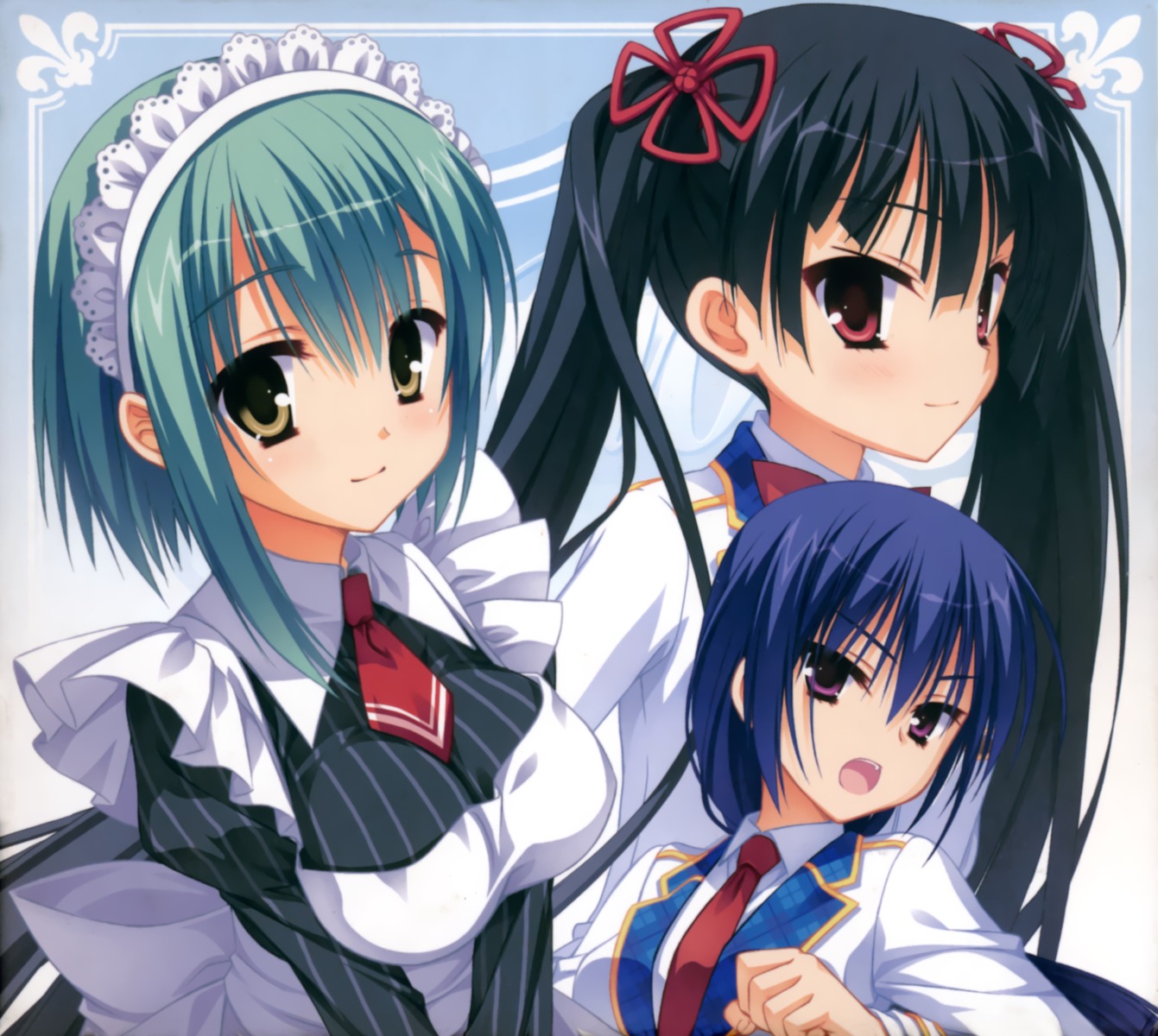 kobuichi, maid, masamune_shizuru, muririn, nagamitsu_maya, noble_works, seifuku, tsukiyama_sena