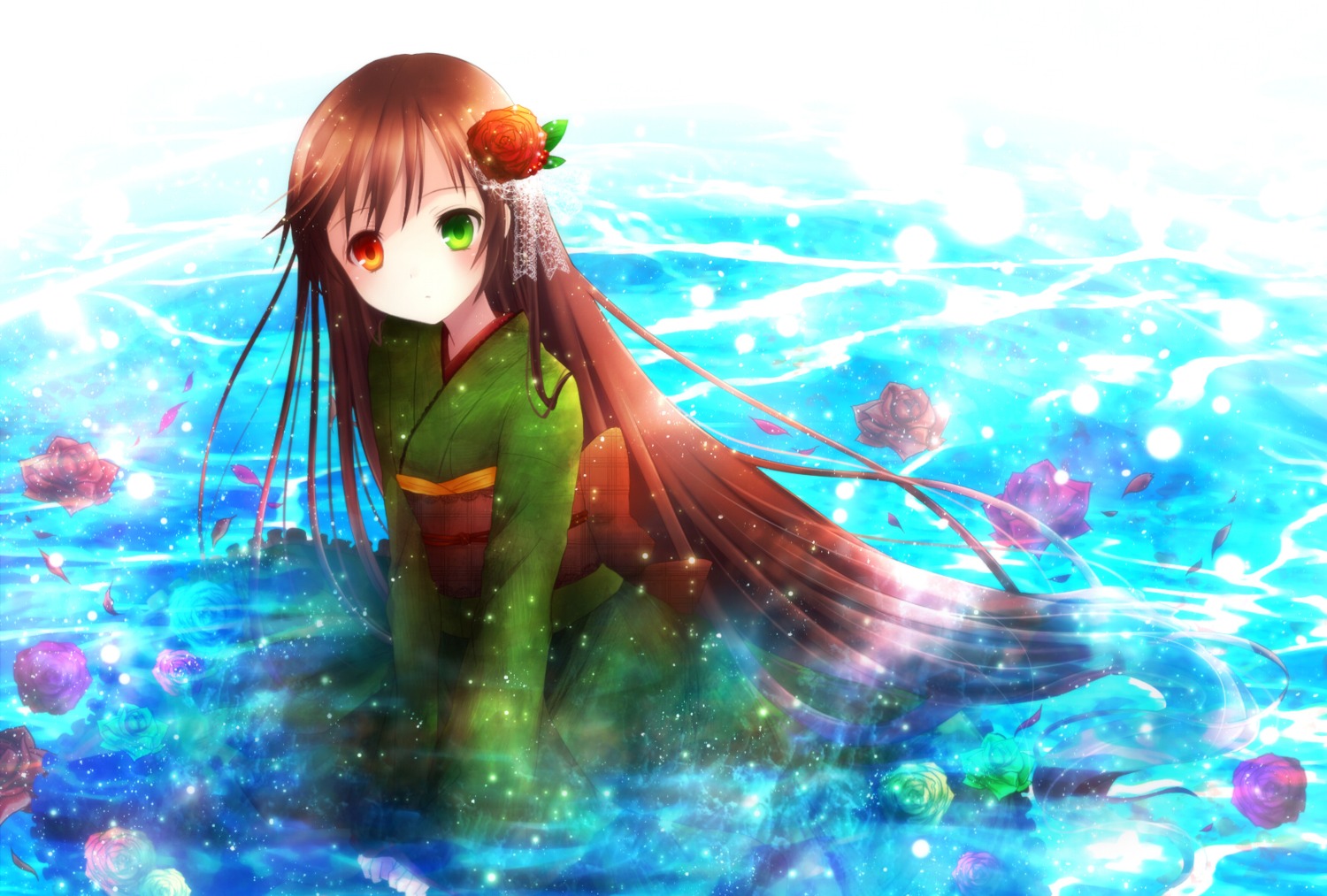 amano_sora, heterochromia, kimono, rozen_maiden, suiseiseki