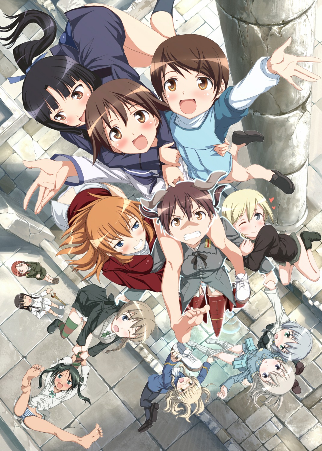 animal_ears, charlotte_e_yeager, eila_ilmatar_juutilainen, erica_hartmann, francesca_lucchini, gertrud_barkhorn, hattori_shizuka, hi-ho-