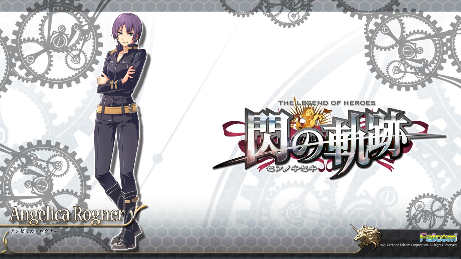 angelica_rogner, bodysuit, eiyuu_densetsu, eiyuu_densetsu:_sen_no_kiseki, enami_katsumi, falcom, wallpaper