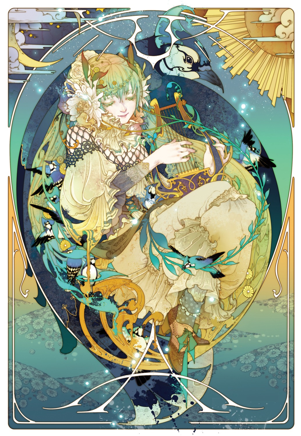 hatsune_miku, kamoshi_akai, vocaloid