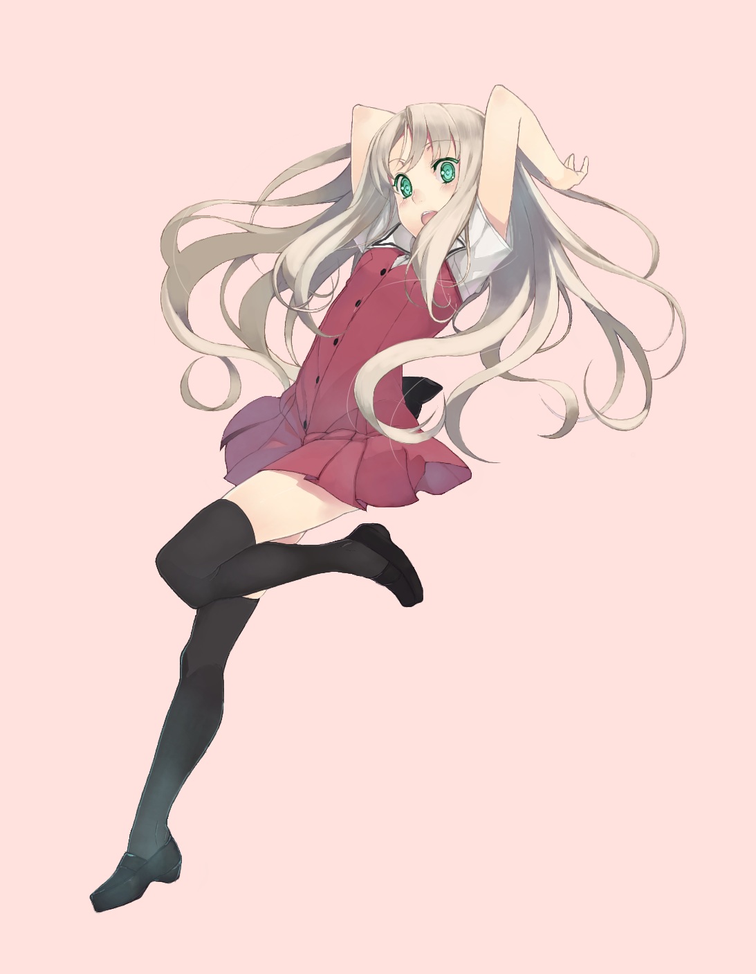 kirisato_itsuki, seifuku, thighhighs