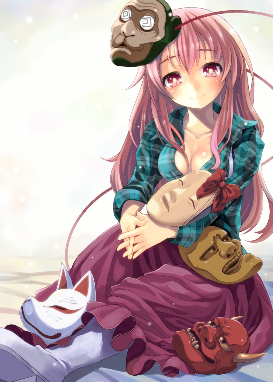 atori_(at-yui), cleavage, hata_no_kokoro, touhou